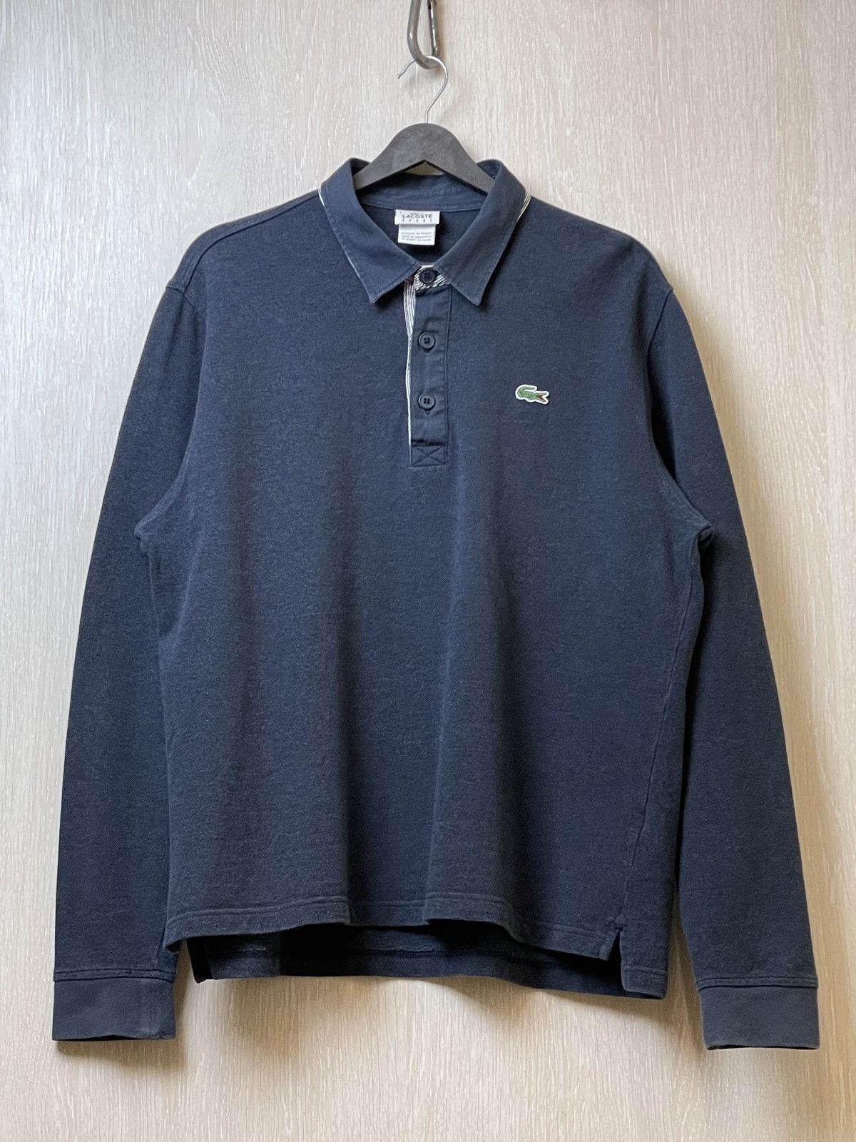 Lacoste × Vintage Lacoste Sport Paris Long Sleeve Rugby shirt Size US XL / EU 56 / 4 - 3 Thumbnail