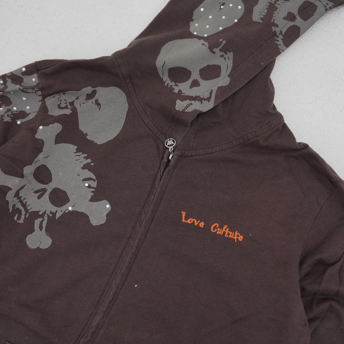 Le Grande Bleu (L.G.B.) Vintage Y2K Hoodie Love Culture Skull Gothic lgb Style Size US L / EU 52-54 / 3 - 5 Thumbnail