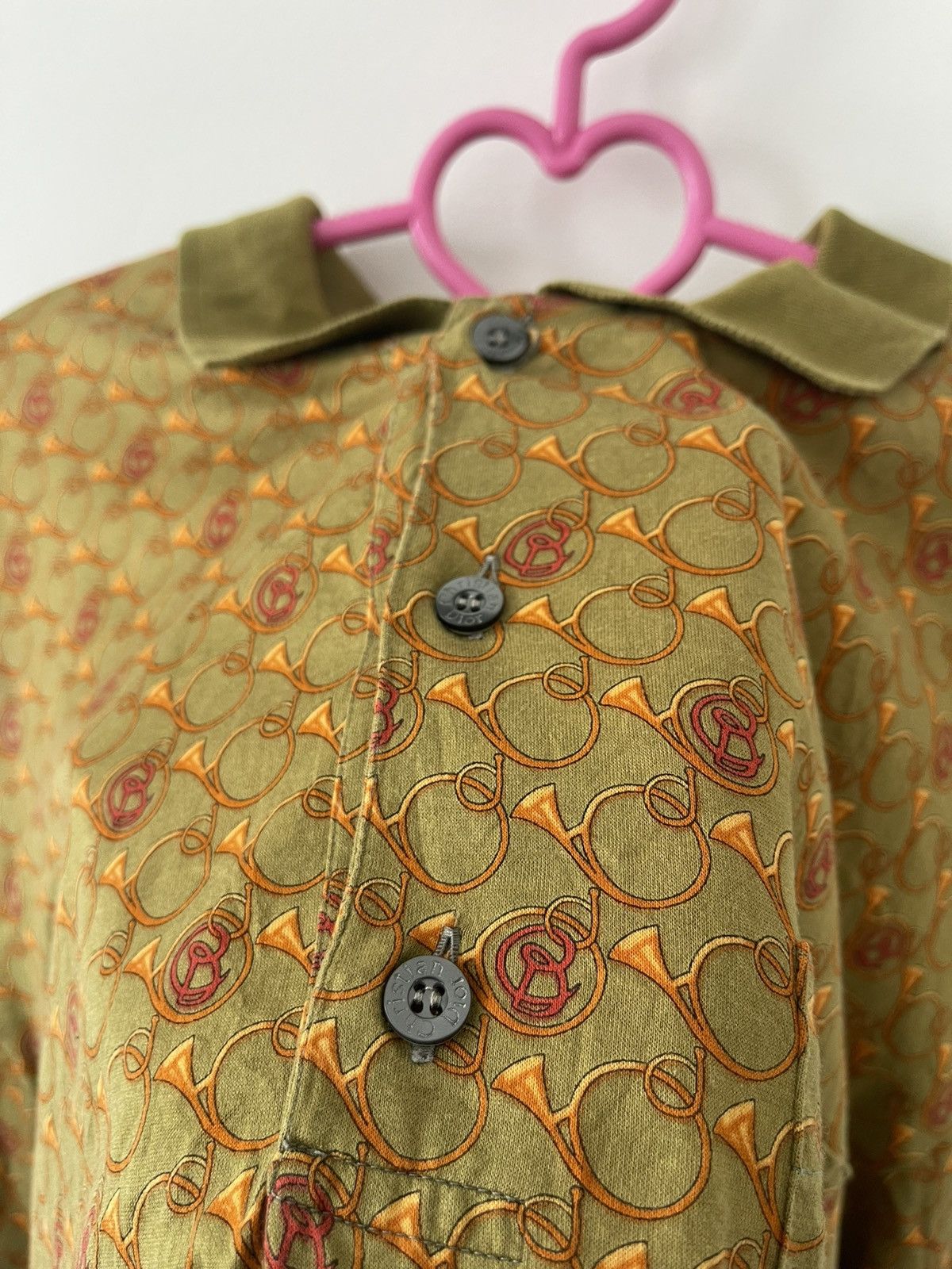 Christian Dior Monsieur Rare Vintage CHRISTIAN DIOR MONSIEUR Gold Chain Luxury Polo Size US L / EU 52-54 / 3 - 4 Thumbnail