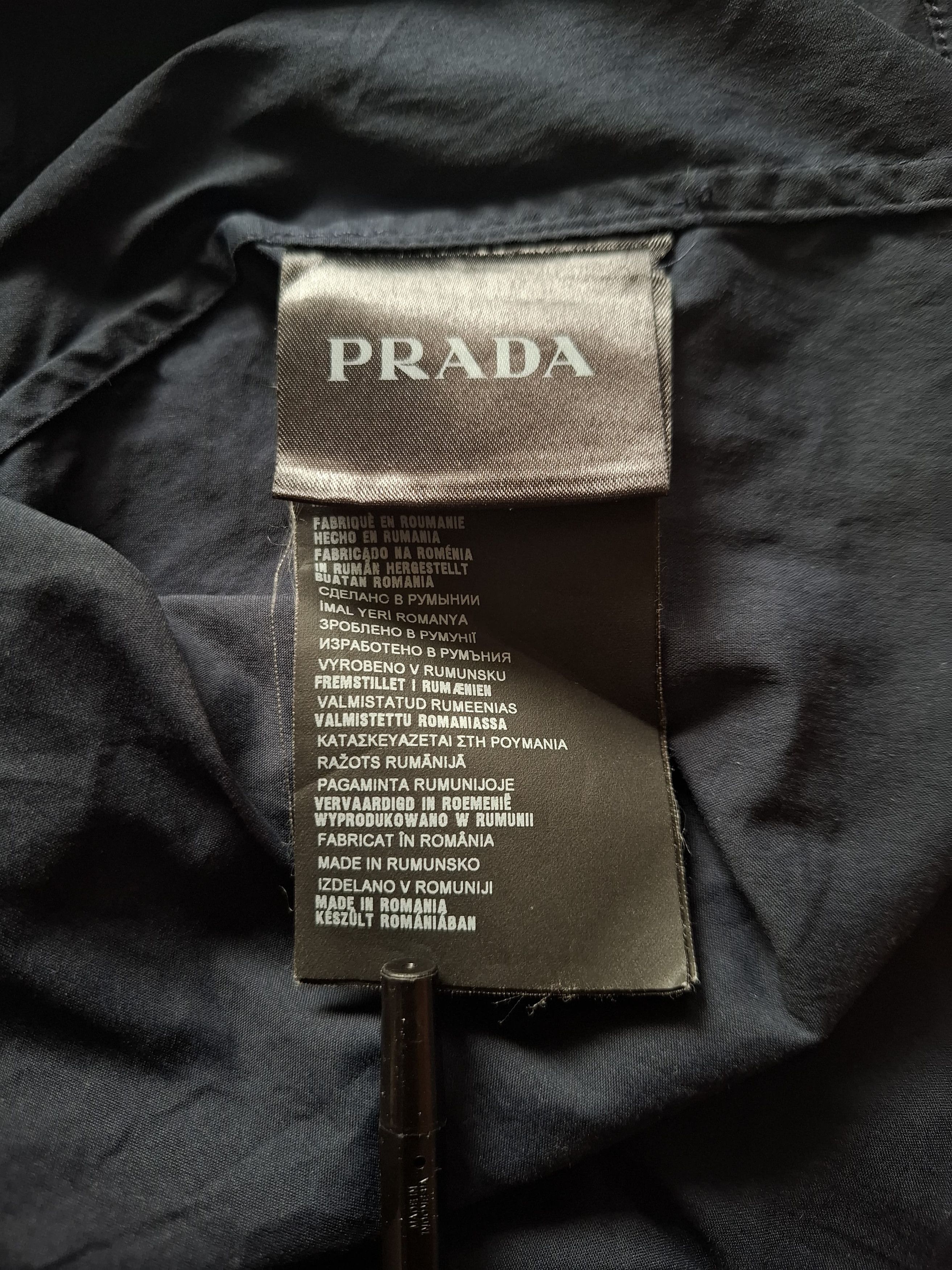 Prada Prada blue navy button up shirt Size US S / EU 44-46 / 1 - 5 Thumbnail