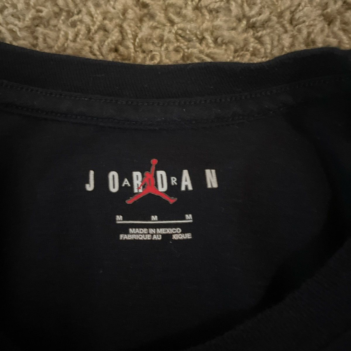Jordan Brand Jordan black tee metallic design Size US M / EU 48-50 / 2 - 3 Thumbnail