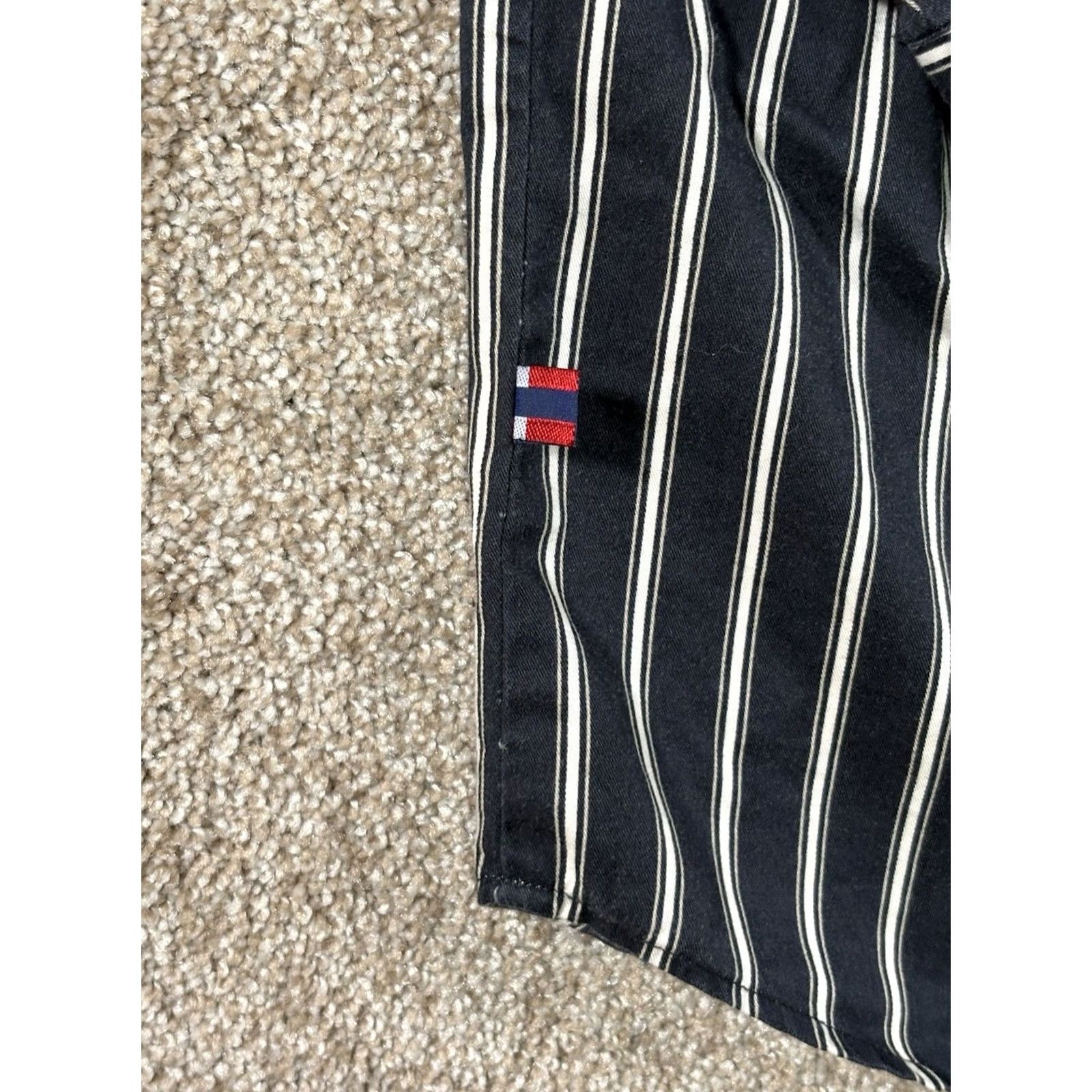 Brooks Brothers BB Classics Brooks Brothers Button-Up Shirt Black/White Striped 100% Cotton Large Men Regular Button Front Long Sleeve Shirt Size US L / EU 52-54 / 3 - 7 Thumbnail