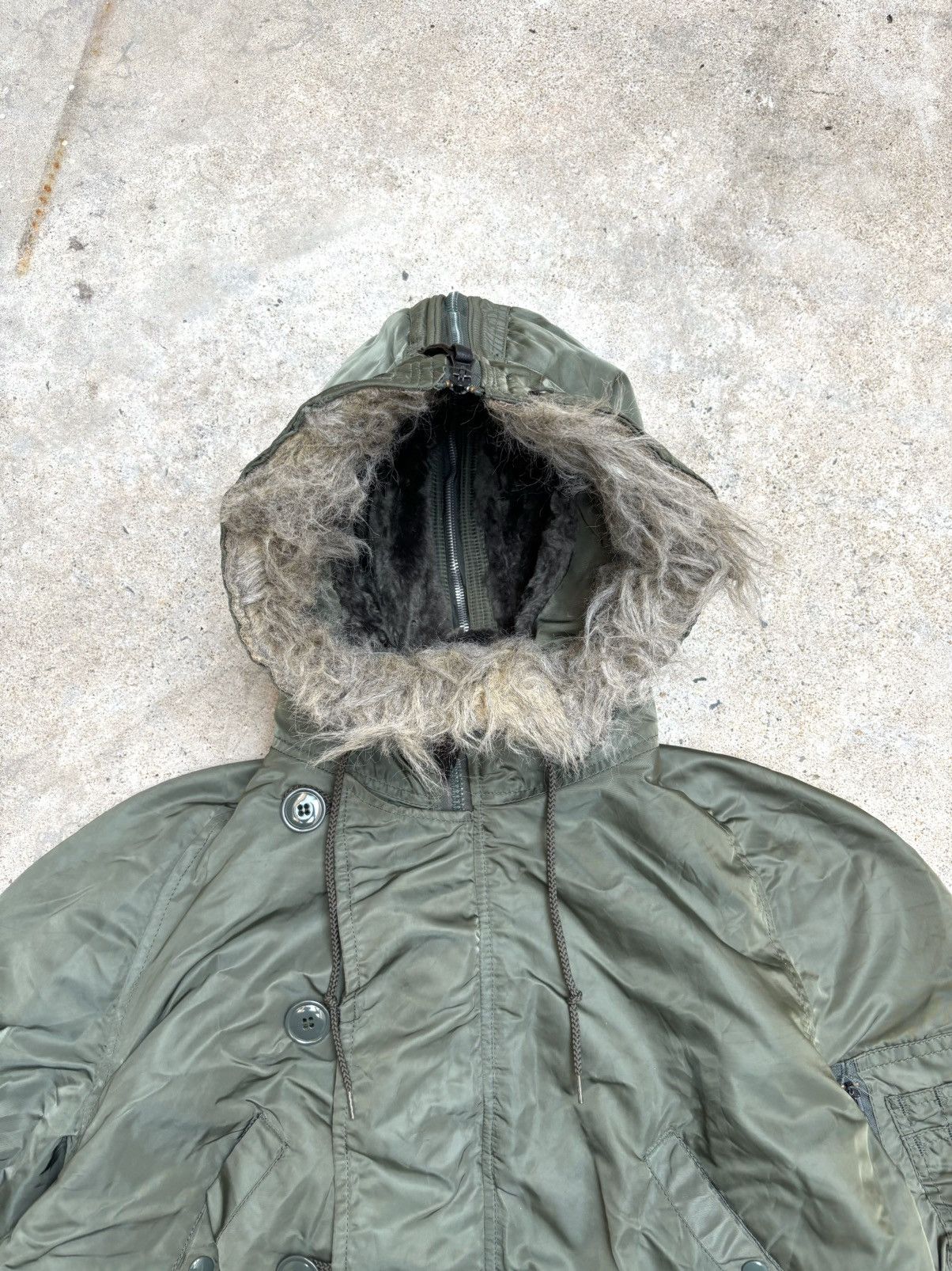 Alpha Industries Vintage N-2B ALPHA Fur Bomber Jacket Green Size US L / EU 52-54 / 3 - 6 Thumbnail