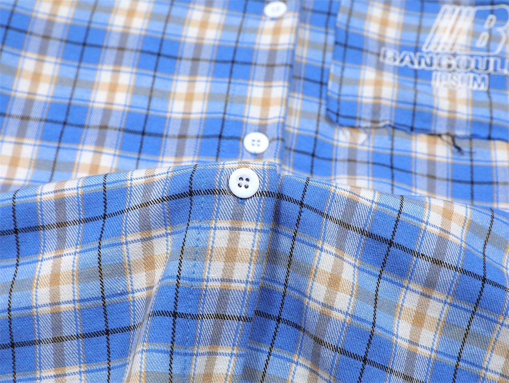 Japanese Brand × Vintage Japanese retro loose plaid long-sleeved shirt casual loose Size US M / EU 48-50 / 2 - 5 Thumbnail