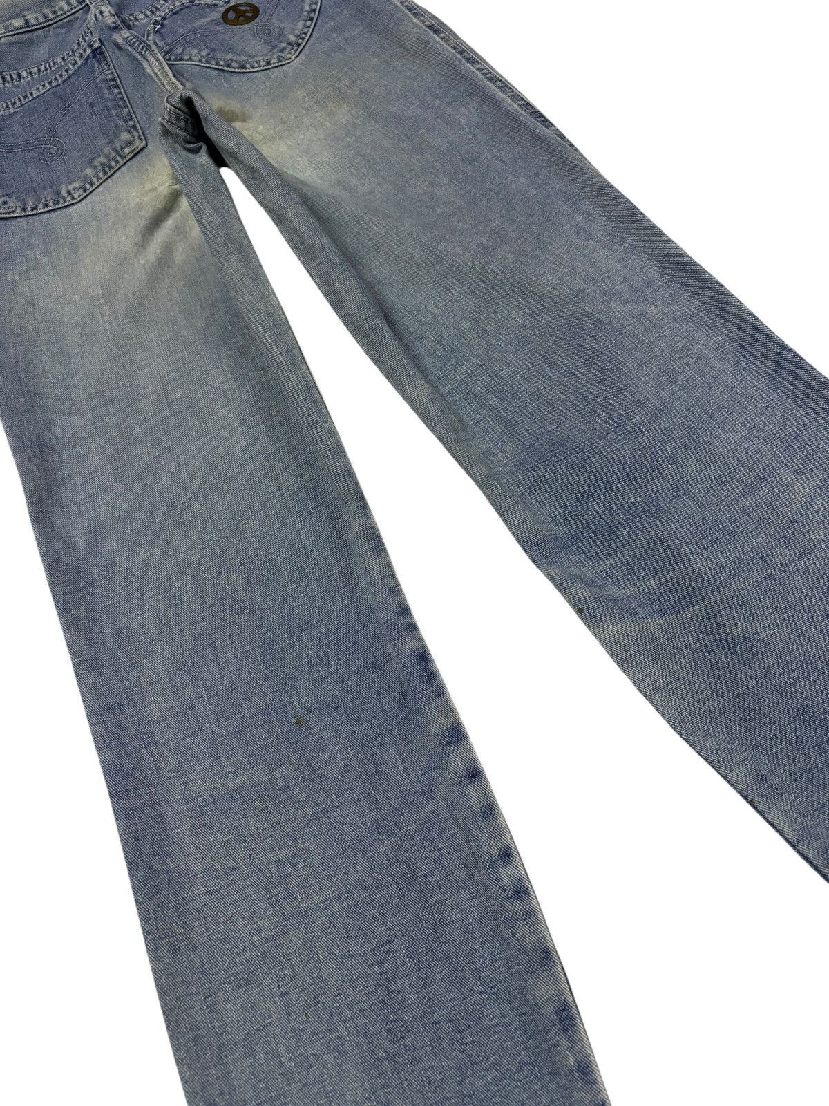 Moschino Vtg Moschino Italy High Waist Blue Wash Distressed Jeans Size 28" / US 6 / IT 42 - 8 Thumbnail