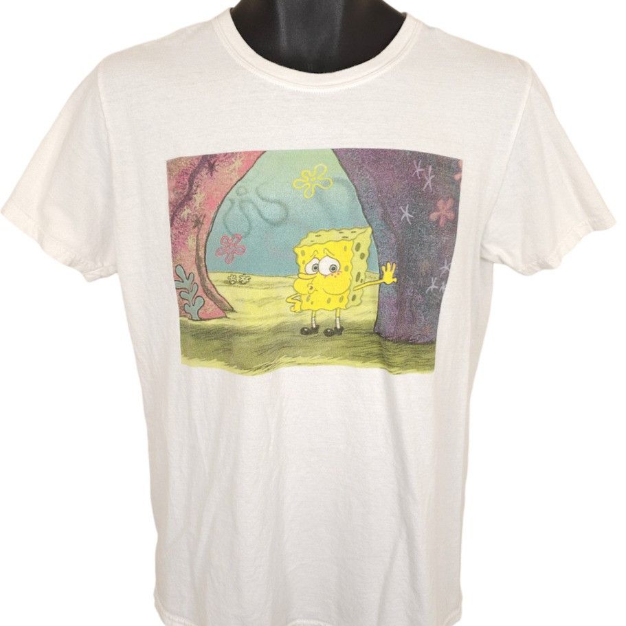 Nickelodeon SpongeBob SquarePants T Shirt Mens Size Medium White Size US M / EU 48-50 / 2 - 1 Thumbnail