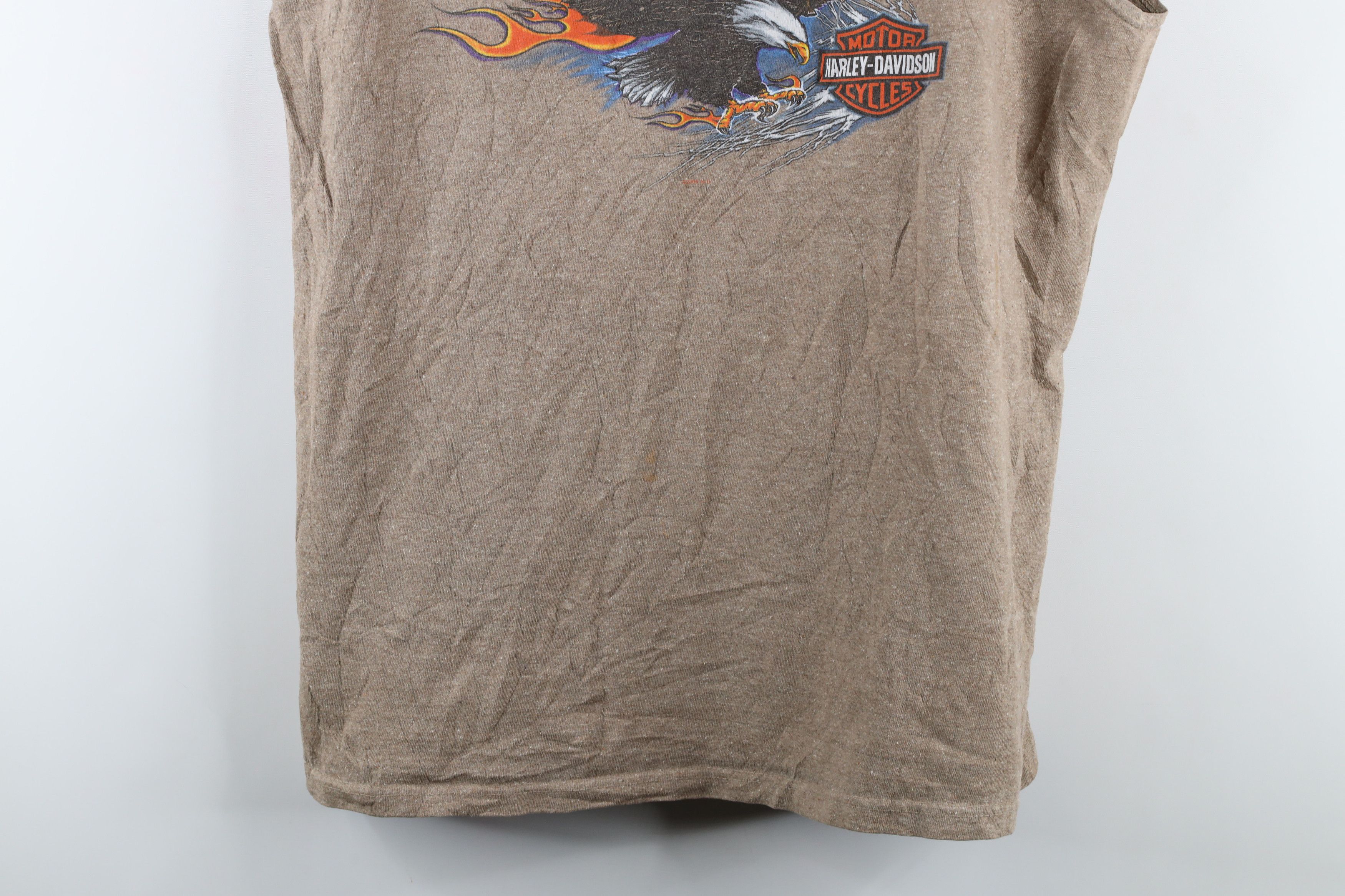 Harley Davidson × Vintage Vintage Y2K Harley Davidson Flames Sleeveless T-Shirt USA Size US L / EU 52-54 / 3 - 3 Thumbnail
