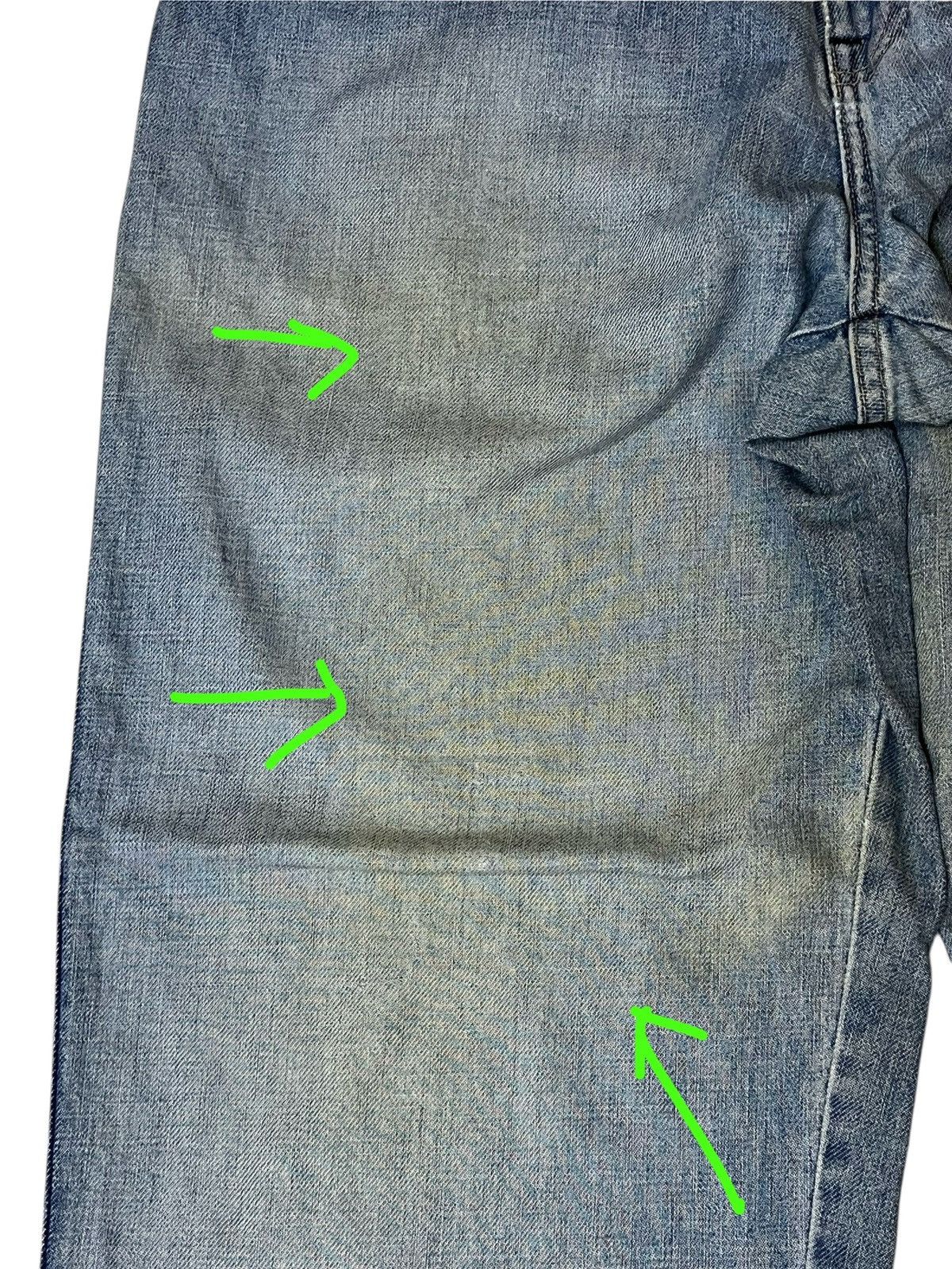 Marc Buchanan BAGGY🔥PELLE PELLE MARC BUCHANAN lot 0002 dirty baggy jeans Size US 37 - 9 Thumbnail