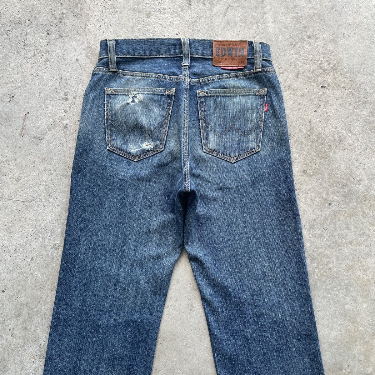 Edwin W29x28.5 Vintage Edwin Jeans Distressed Faded Denim Pants Size US 29 - 10 Thumbnail