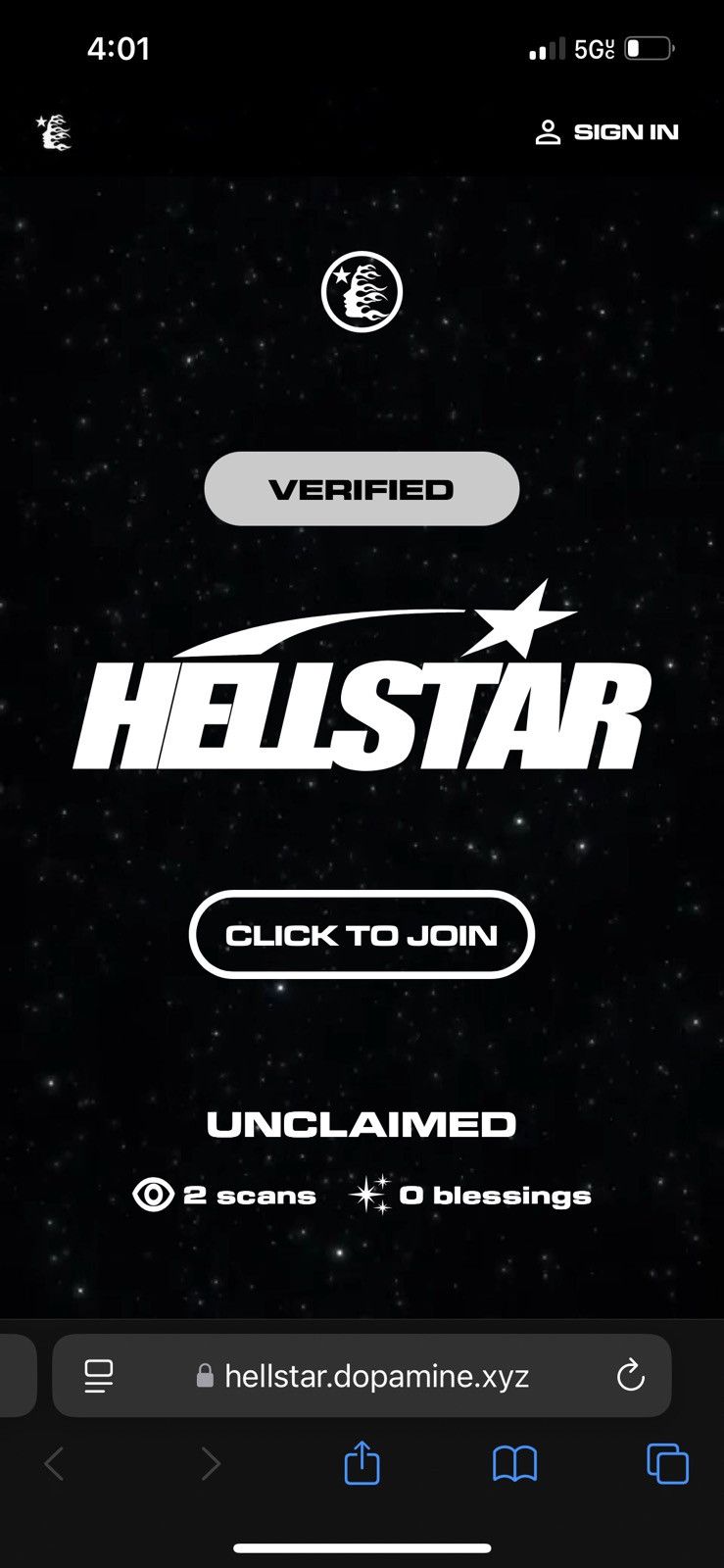 HELLSTAR Hellstar studios cartoon logo glitter tee Size US M / EU 48-50 / 2 - 6 Thumbnail