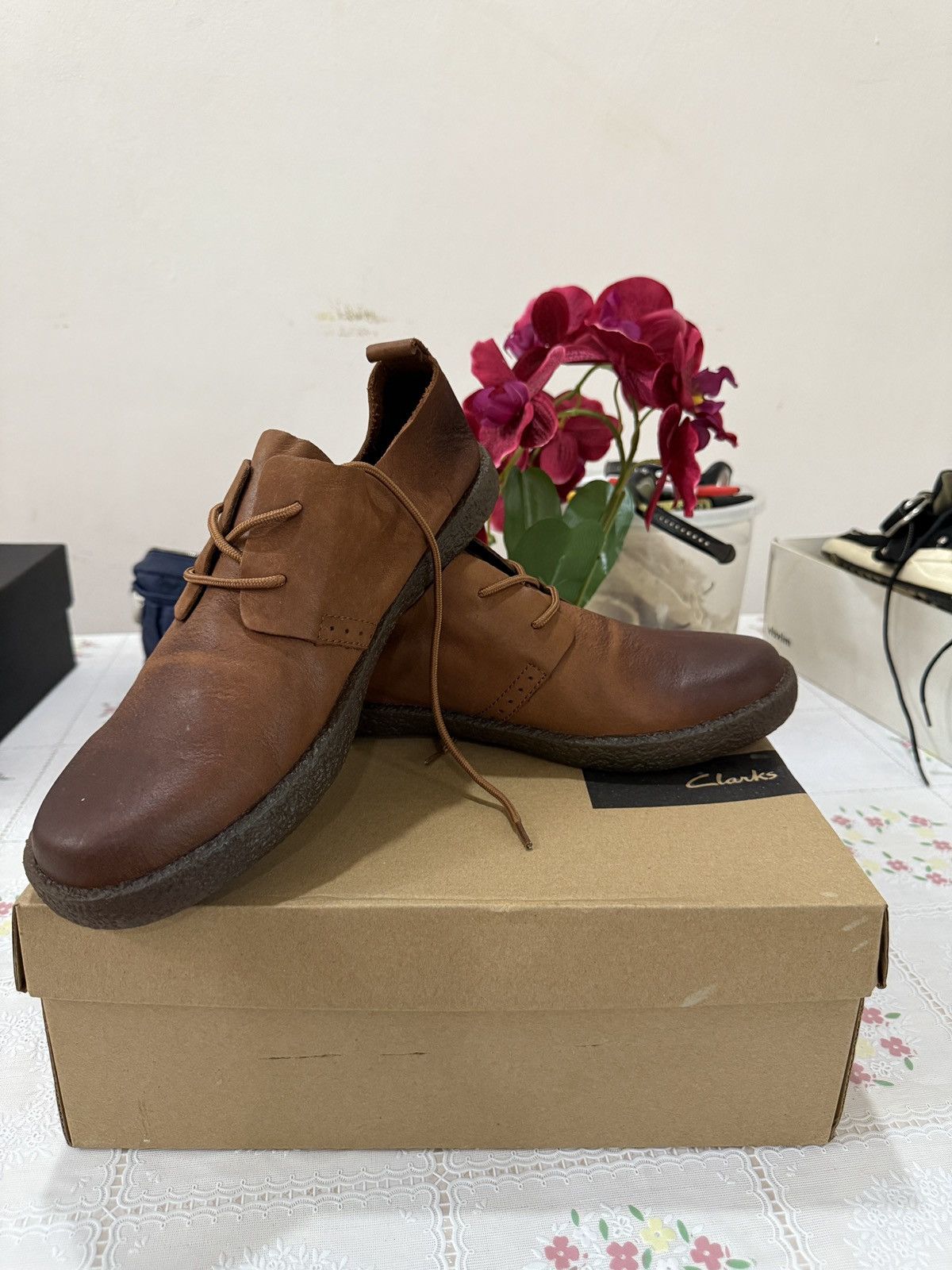 Clarks 🔥🔥🔥ARCHIVE CLARKS LEATHER SHOES Size US 10 / EU 43 - 1 Thumbnail
