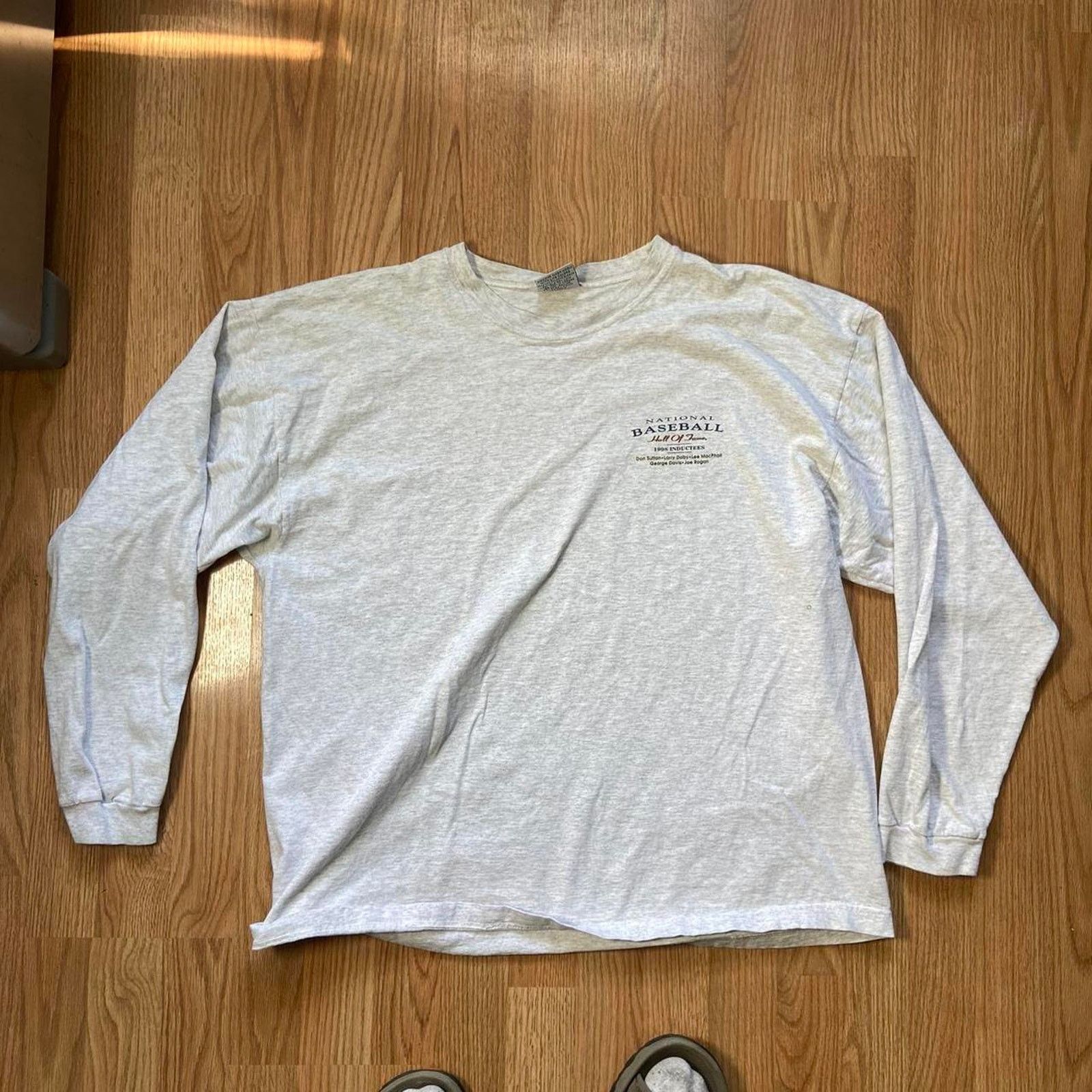 Fruit Of The Loom 90s long sleeve grey Size US XL / EU 56 / 4 - 5 Thumbnail
