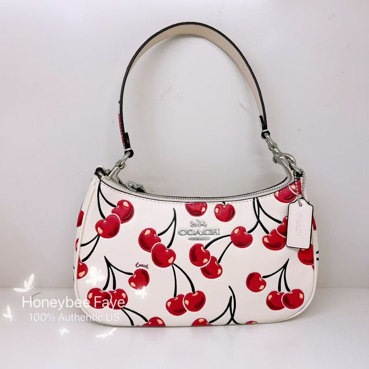 Coach Teri Shoulder Bag With Cherry Print CZ774 Size ONE SIZE - 4 Thumbnail