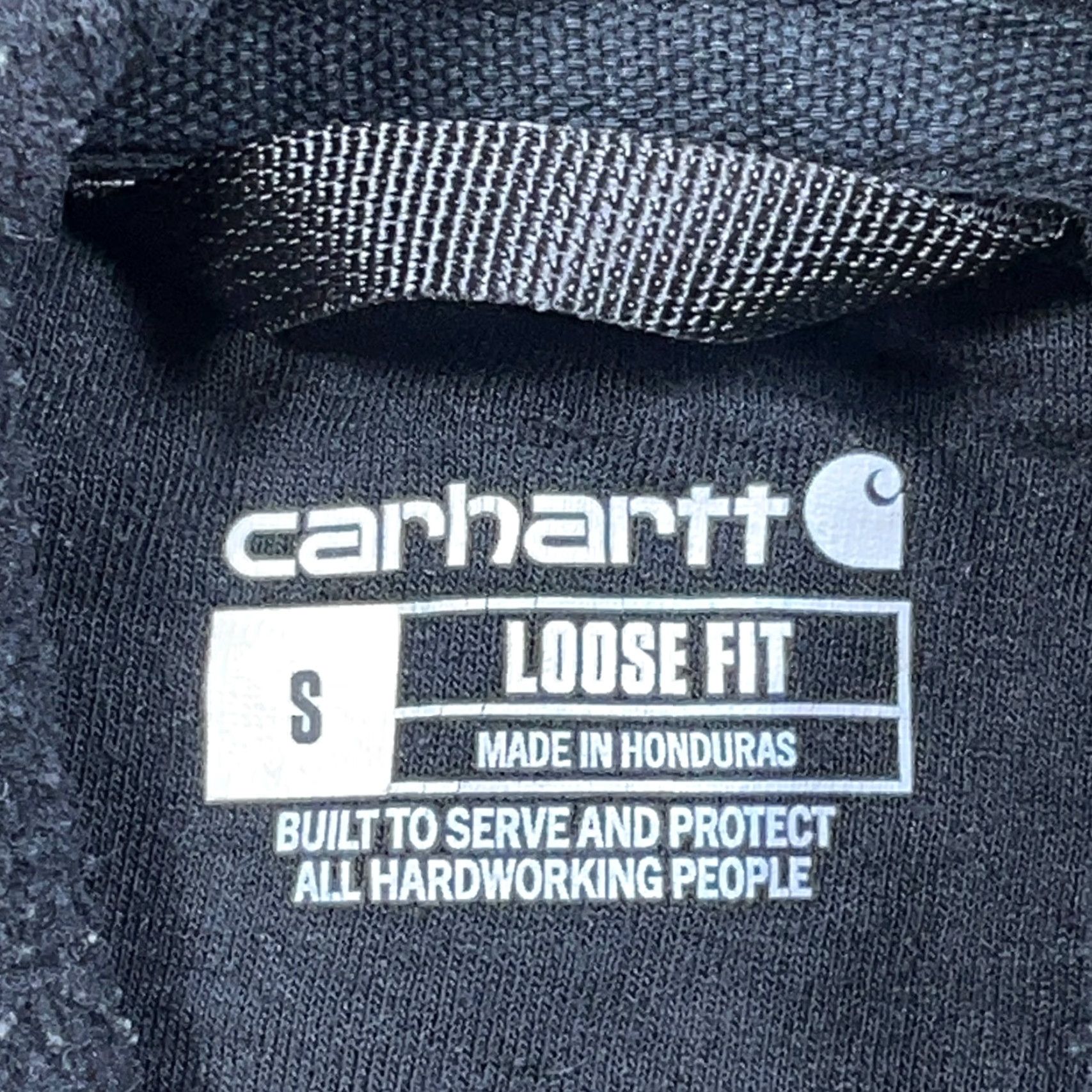 Carhartt Carhartt Hoodie Men Small Black Loose Fit Sweatshirt Baggy Faded Work Wear Size US S / EU 44-46 / 1 - 3 Thumbnail