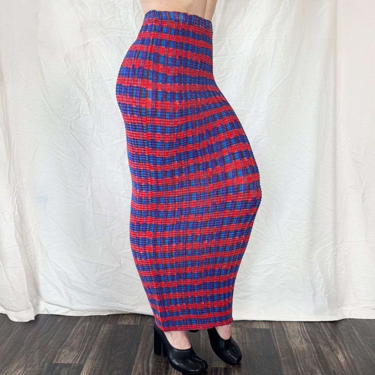 Issey Miyake Issey Miyake 90's Plaid Pleated Skirt Size 28" / US 6 / IT 42 - 3 Thumbnail