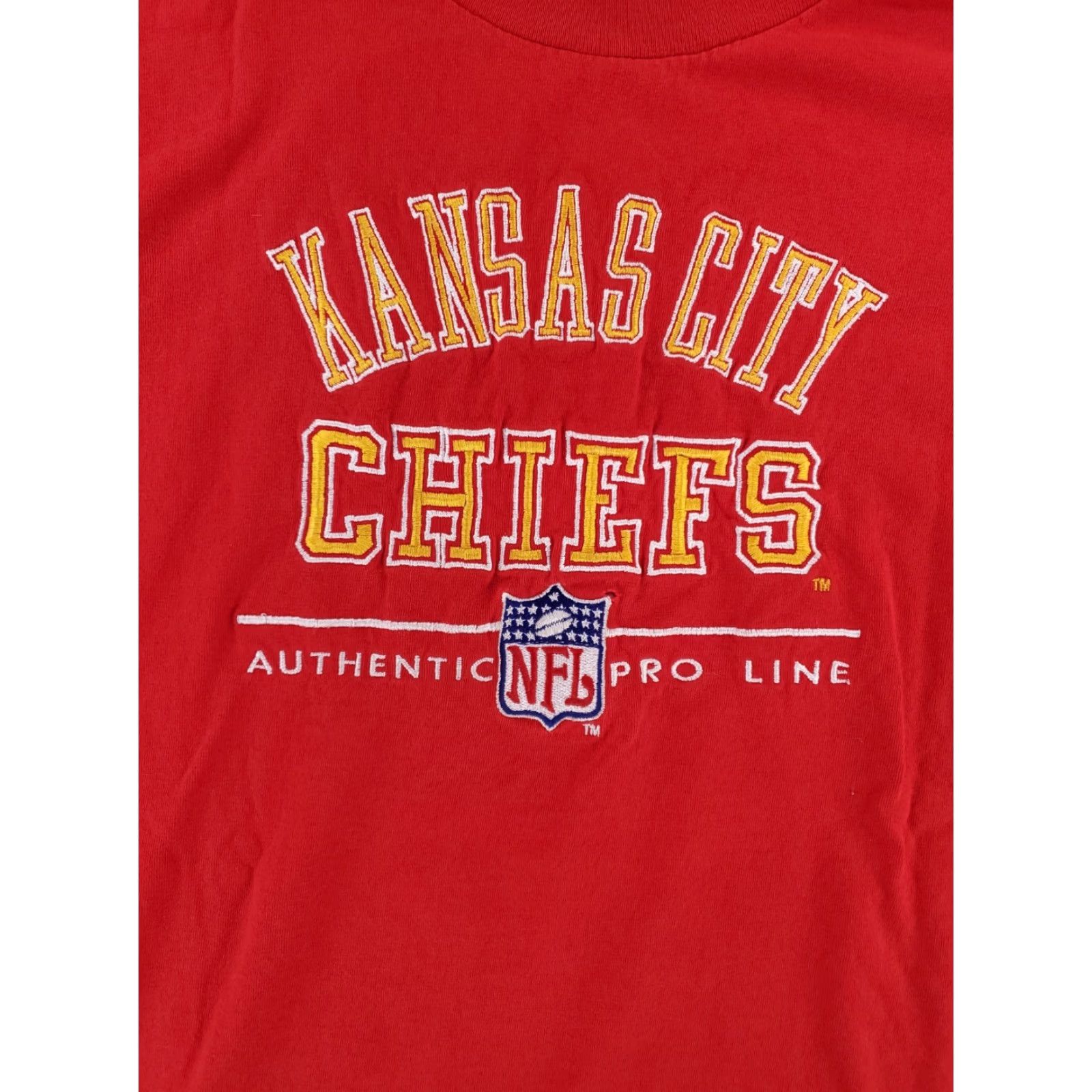 Logo Athletic VINTAGE Kansas City Chiefs Logo Athletic T Shirt Embroidered Red Made USA Mens L 90s Shirt Mens Size US L / EU 52-54 / 3 - 2 Thumbnail