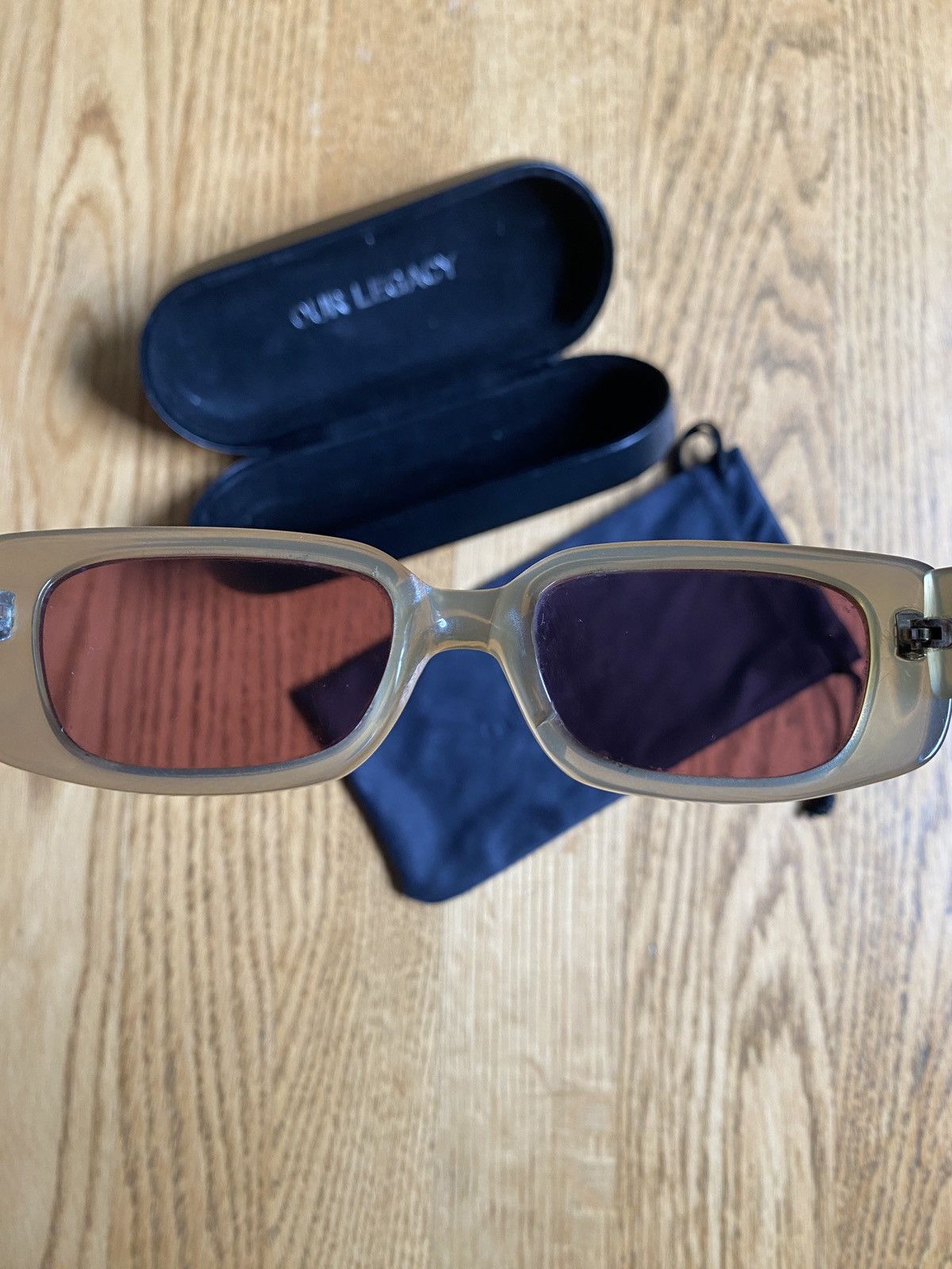 Our Legacy SAMHAIN - Clear Rose Lens Sunglasses Size ONE SIZE - 4 Thumbnail