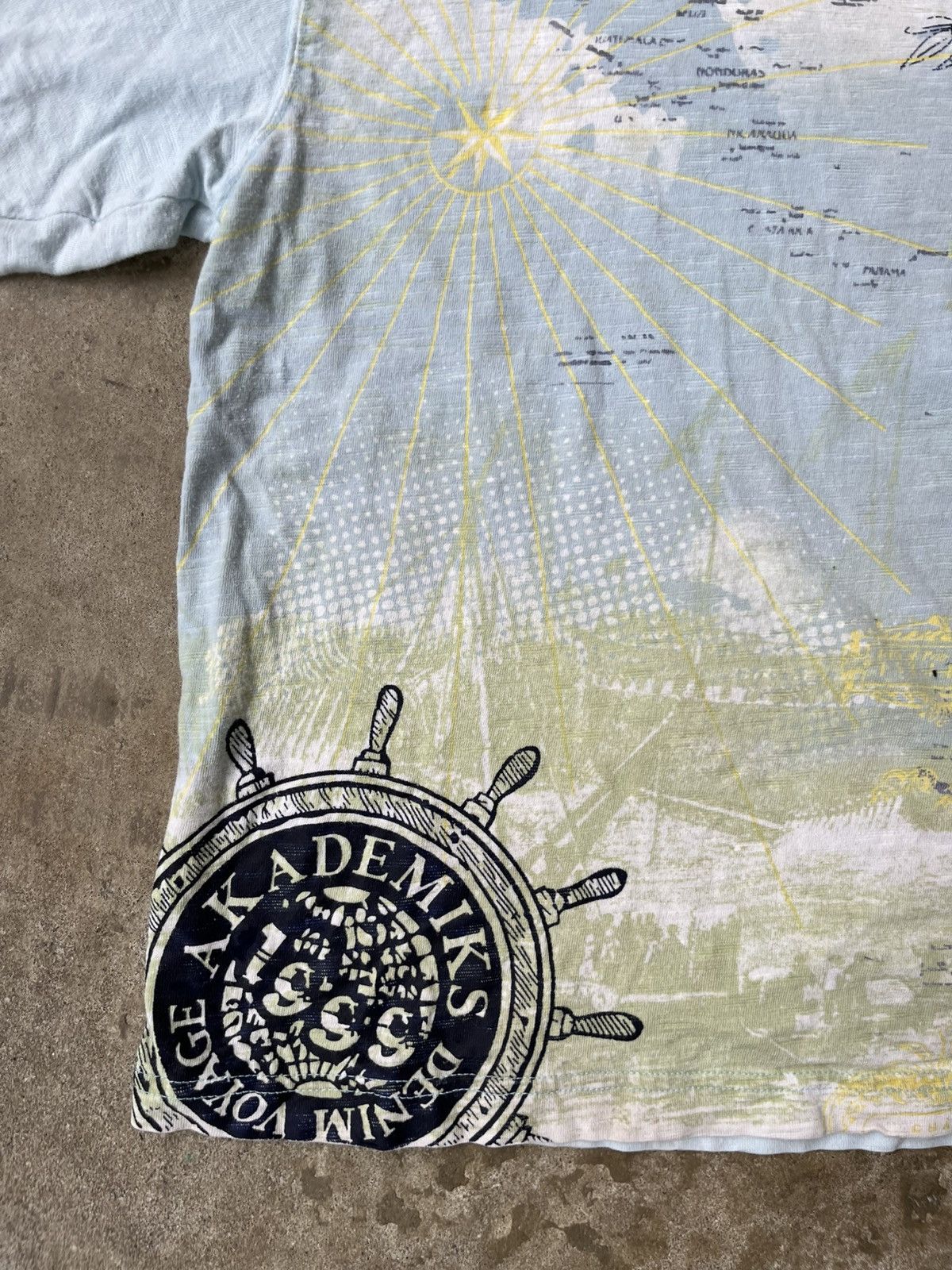 Akademiks Y2K Akademiks AOP Map Tee Size US M / EU 48-50 / 2 - 2 Thumbnail