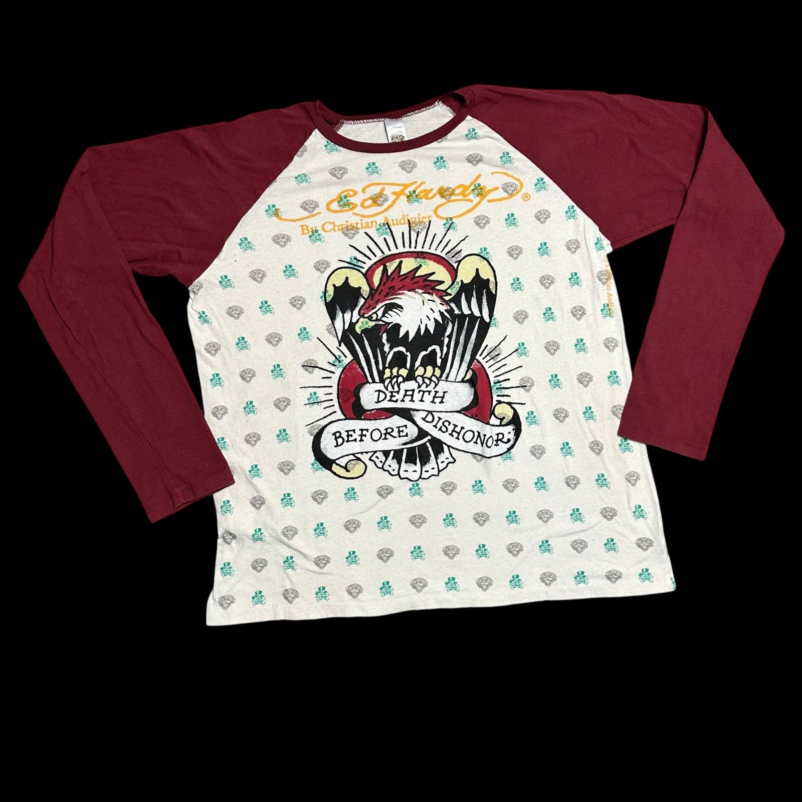 Ed Hardy Vintage Y2K Ed Hardy Christian Audiger Eagle Long Sleeve Tee Size US XXL / EU 58 / 5 - 1 Thumbnail