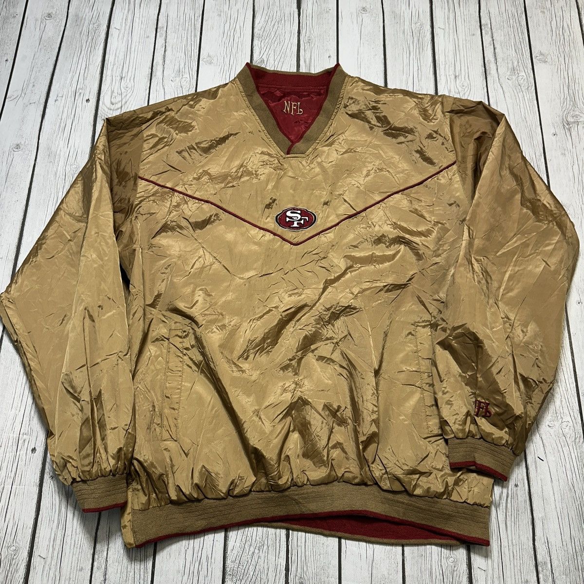 NFL Vintage San Francisco 49ers reversible windbreaker Size US XL / EU 56 / 4 - 2 Thumbnail