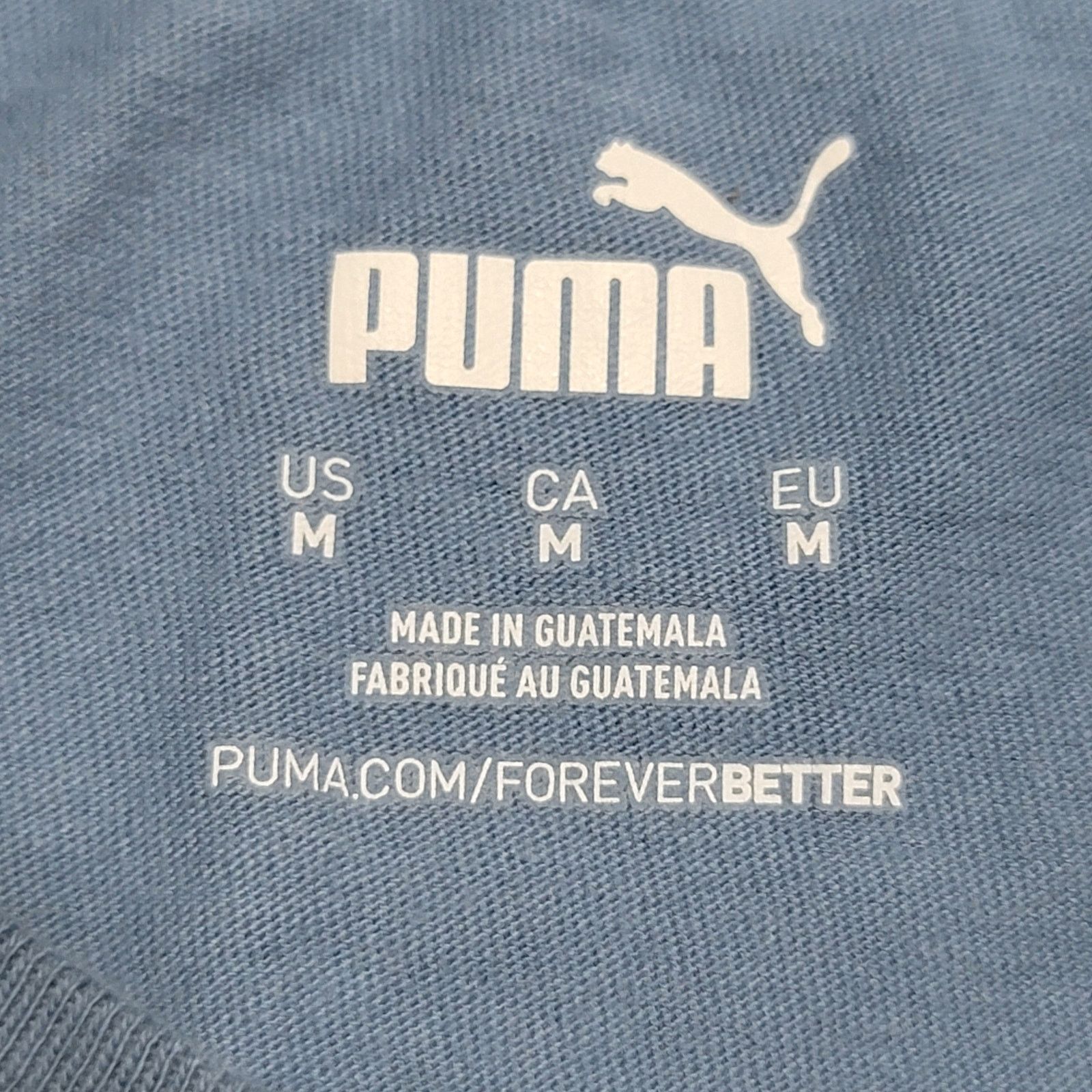 Puma Puma Blue Tee w/ Stripe - Size Medium Size M / US 6-8 / IT 42-44 - 4 Thumbnail