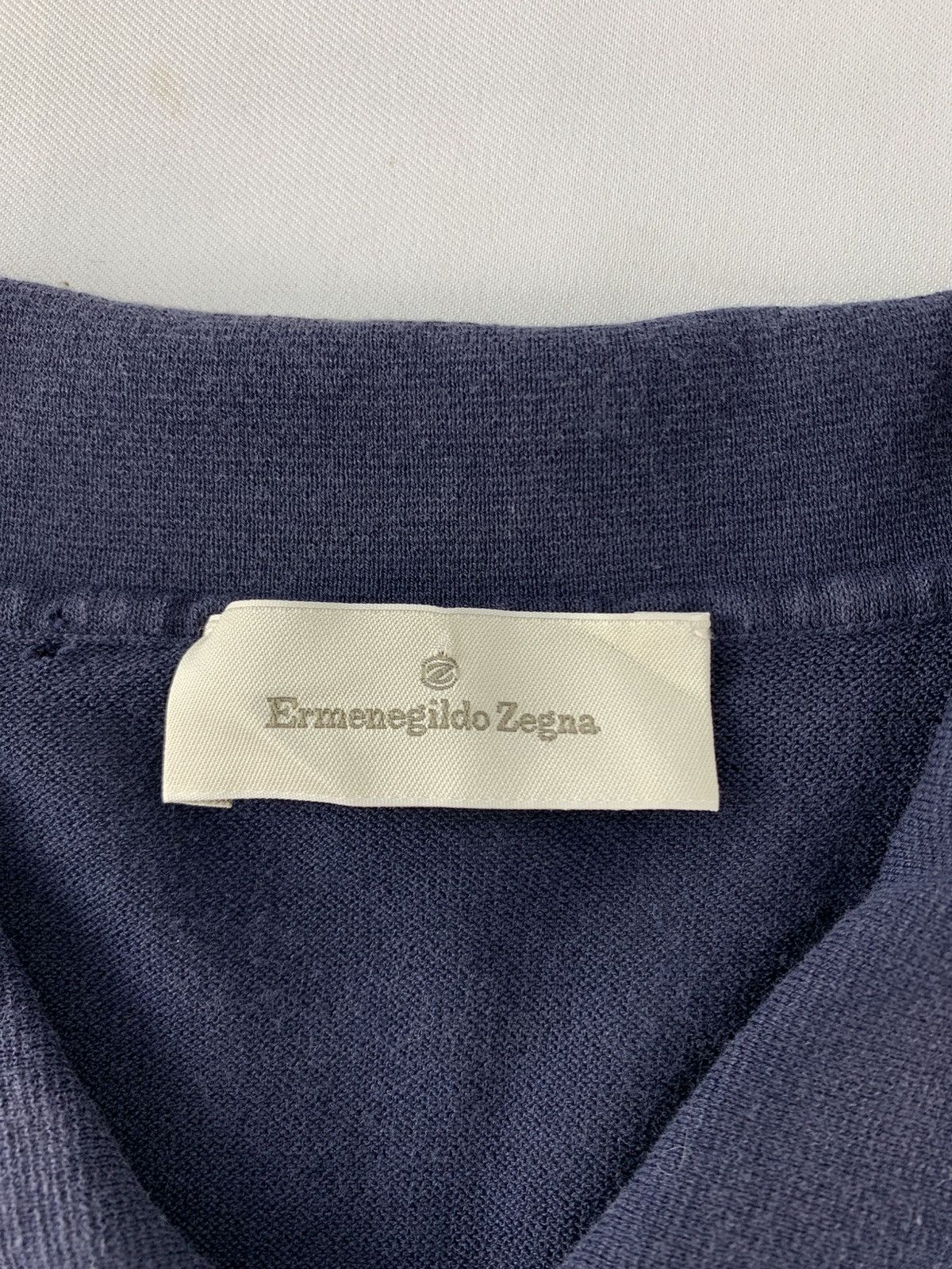 Ermenegildo Zegna Ermenegildo Zegna Plain Minimalist Polo Tee T shirt Size US L / EU 52-54 / 3 - 5 Thumbnail