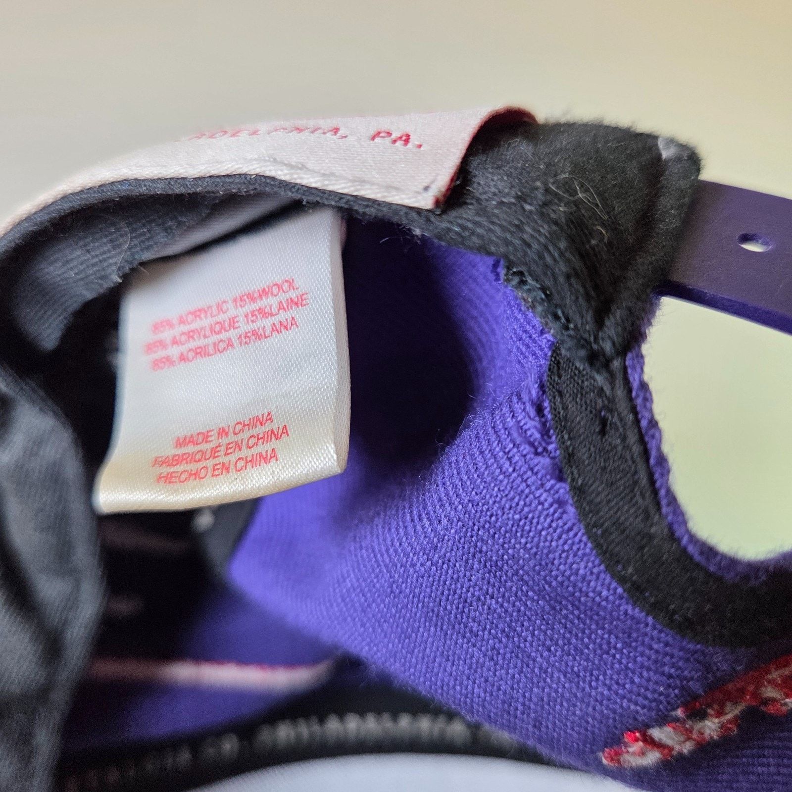 Mitchell & Ness Toronto Raptors Mitchell & Ness Snapback Hat Purple Red Size ONE SIZE - 9 Thumbnail