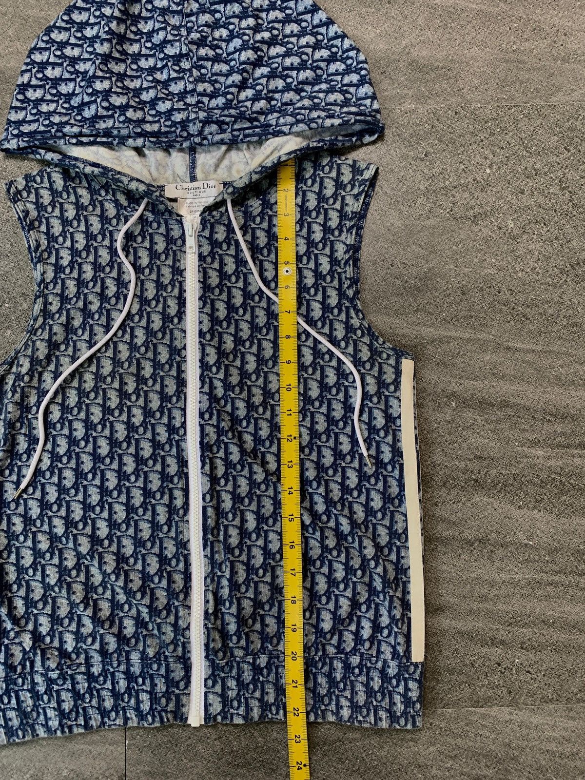 Dior FREE TAX! Monogram Hooded Vest by John Galliano Size M / US 6-8 / IT 42-44 - 12 Thumbnail