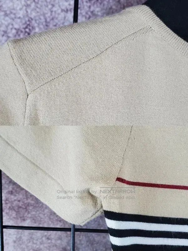 Burberry Burberry Summer Camel Striped T-Shirt. Size S / US 4 / IT 40 - 6 Thumbnail