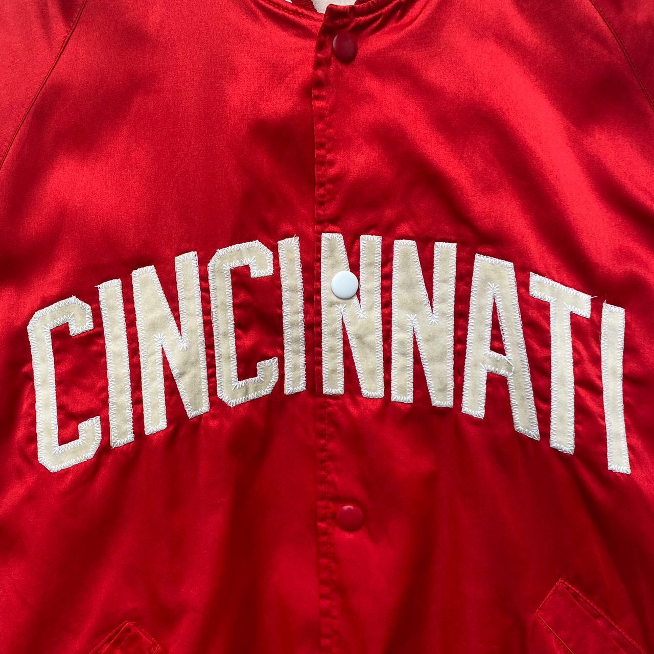 Vintage VINTAGE CINCINNATI REDS SATIN JACKET LARGE RED MLB Size US L / EU 52-54 / 3 - 4 Thumbnail