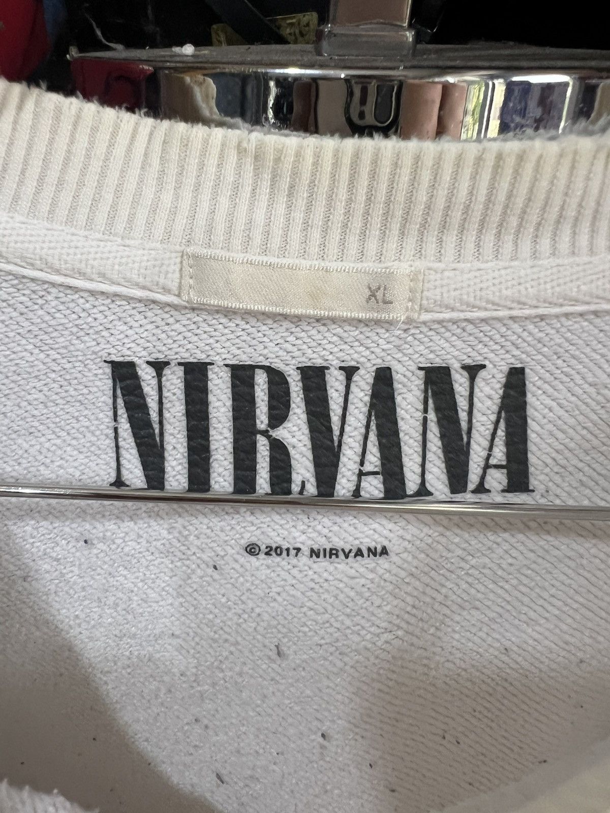 GU 🔥2017 Gu x Nirvana Crewneck Sweatshirt Size US XXL / EU 58 / 5 - 13 Thumbnail