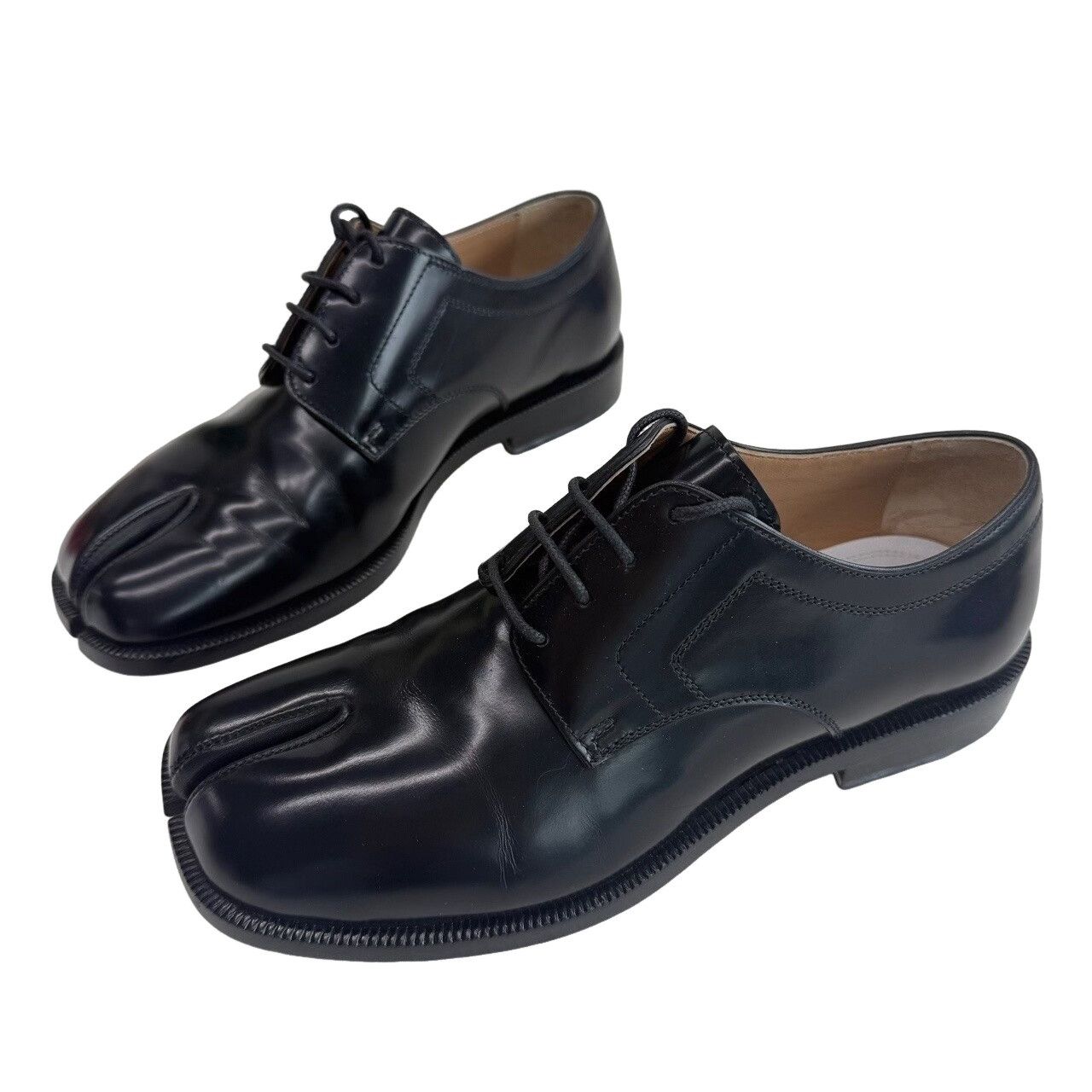 Maison Margiela Maison Margiela Leather Tabi Lace-Up Shoes Size 38 Size US 8 / IT 38 - 1 Thumbnail