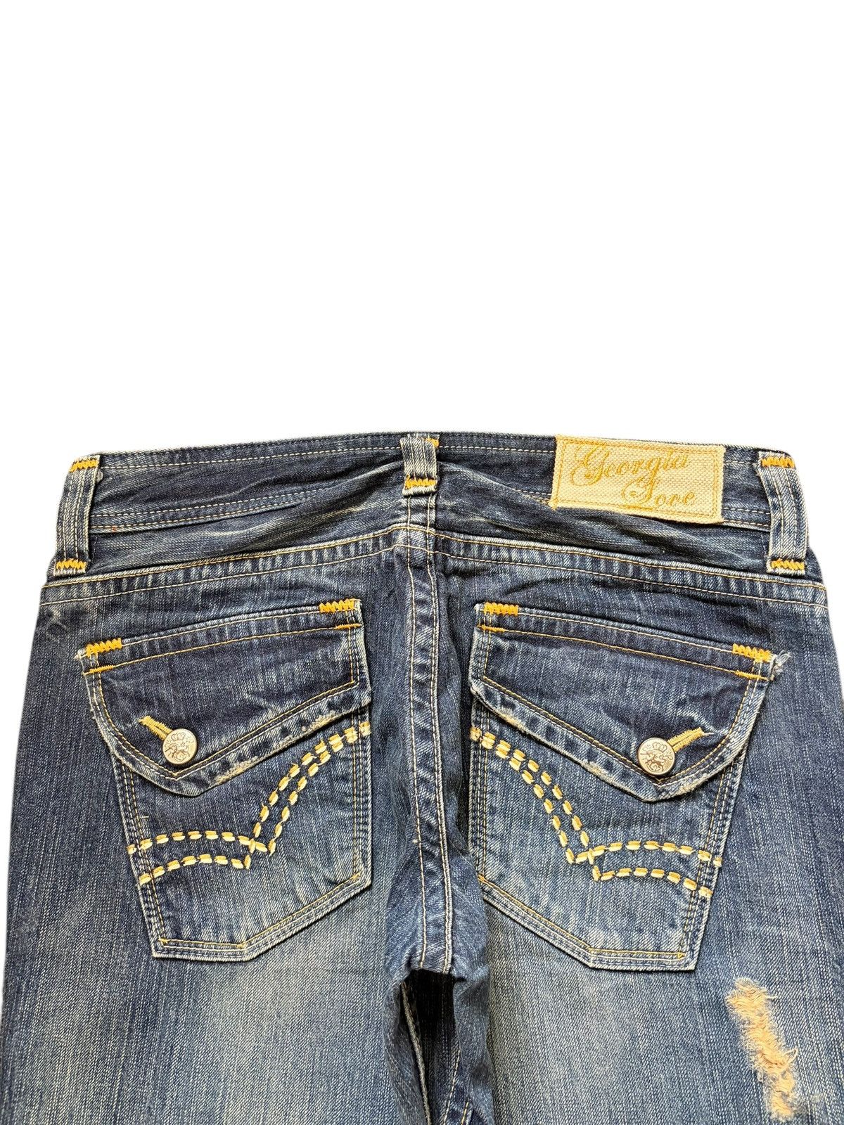 Diesel Vintage Japanese Brand Rusty Wash Distress Flare Jeans Size 31" - 4 Thumbnail
