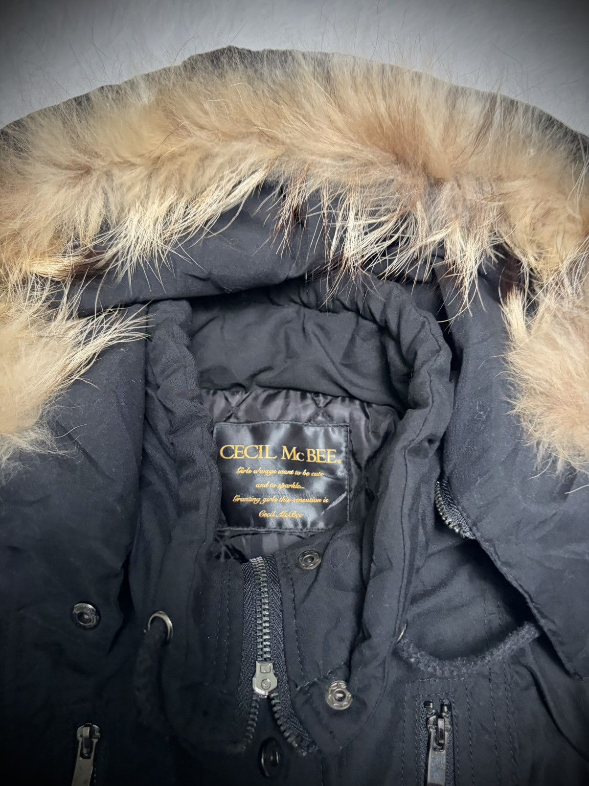 If Six Was Nine Rare Cecil McBee raccoon fur vkei jacket Size US M / EU 48-50 / 2 - 2 Thumbnail