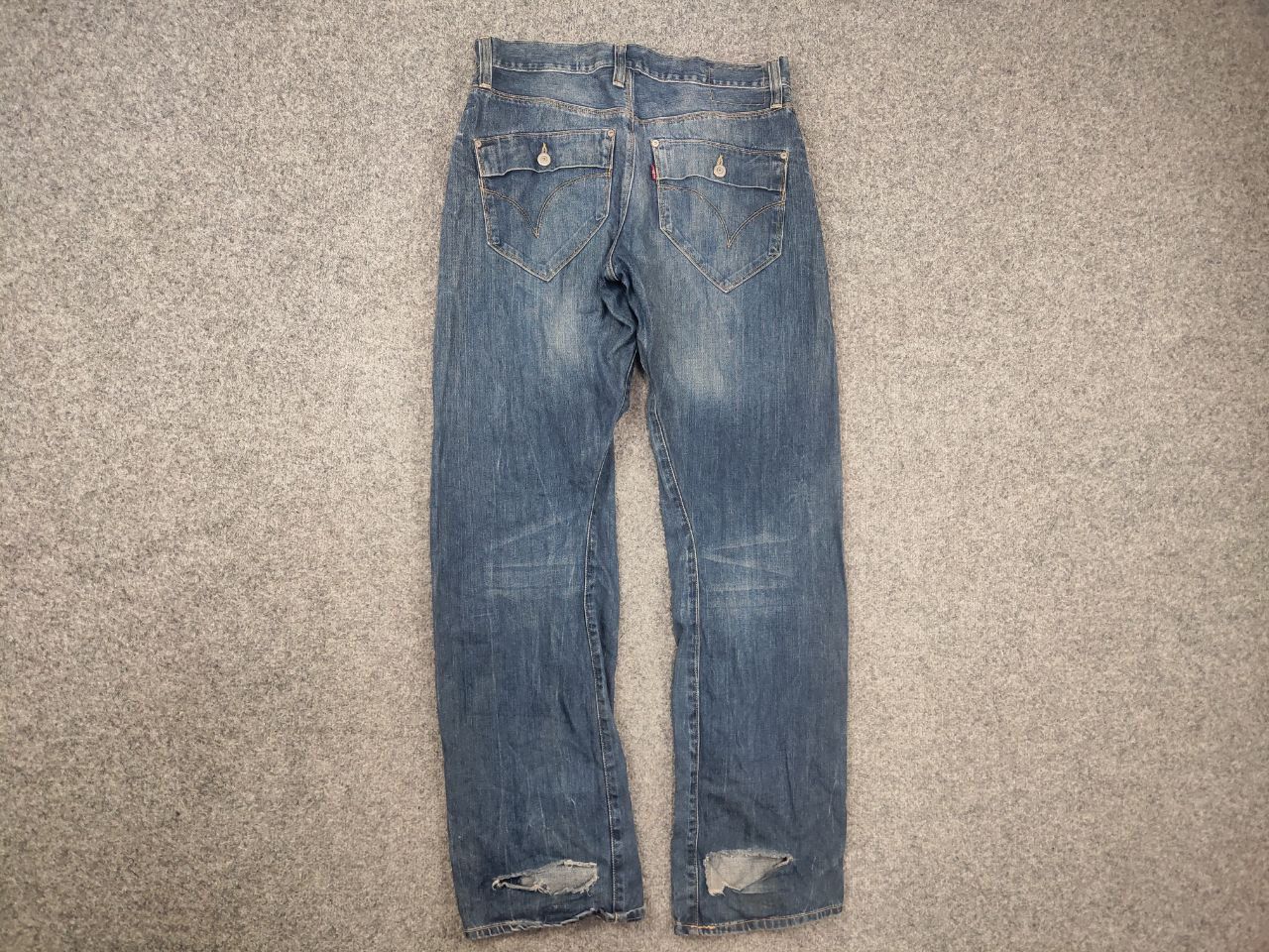 Levi's Rare Vintage 90s Levis Engineered Denim Jeans Twisted Faded Size US 32 / EU 48 - 2 Thumbnail