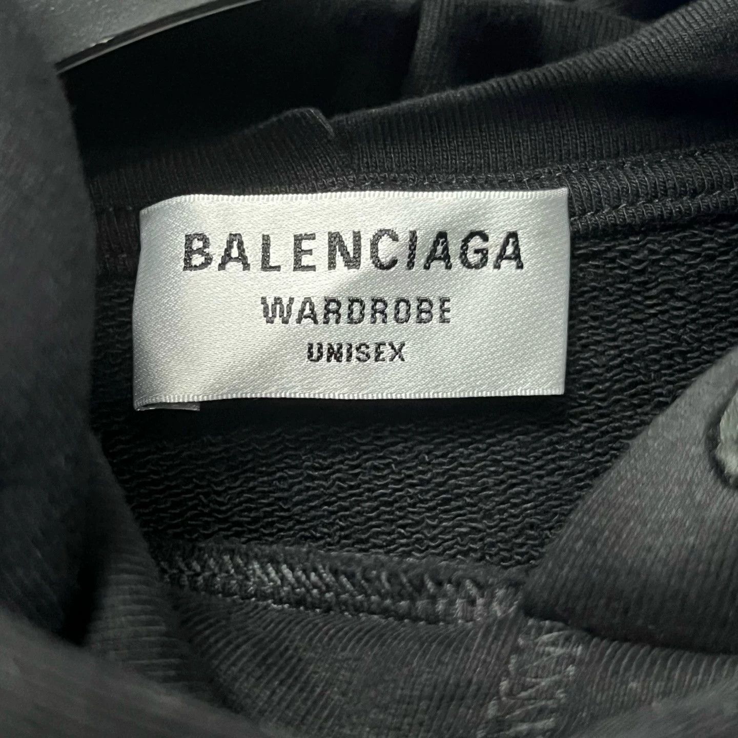 Balenciaga Balenciaga Black Logo Print Hooded Sweatshirt Size US S / EU 44-46 / 1 - 3 Thumbnail