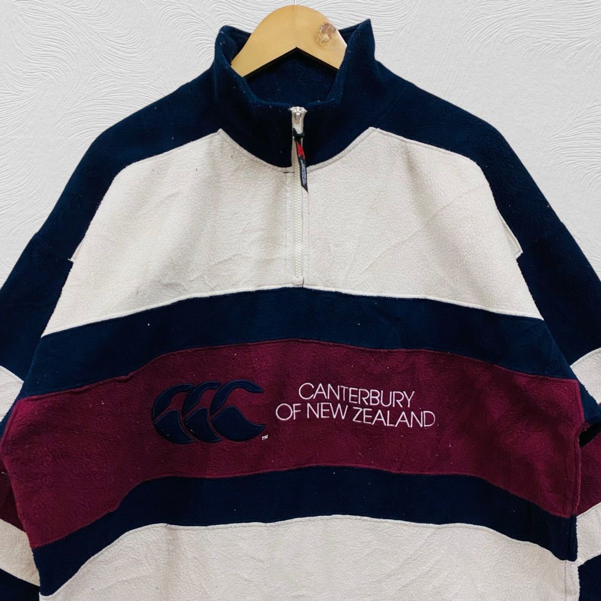 Canterbury of New Zealand Vintage canterbury sweatshirt half zipper big logo Size US XL / EU 56 / 4 - 3 Thumbnail