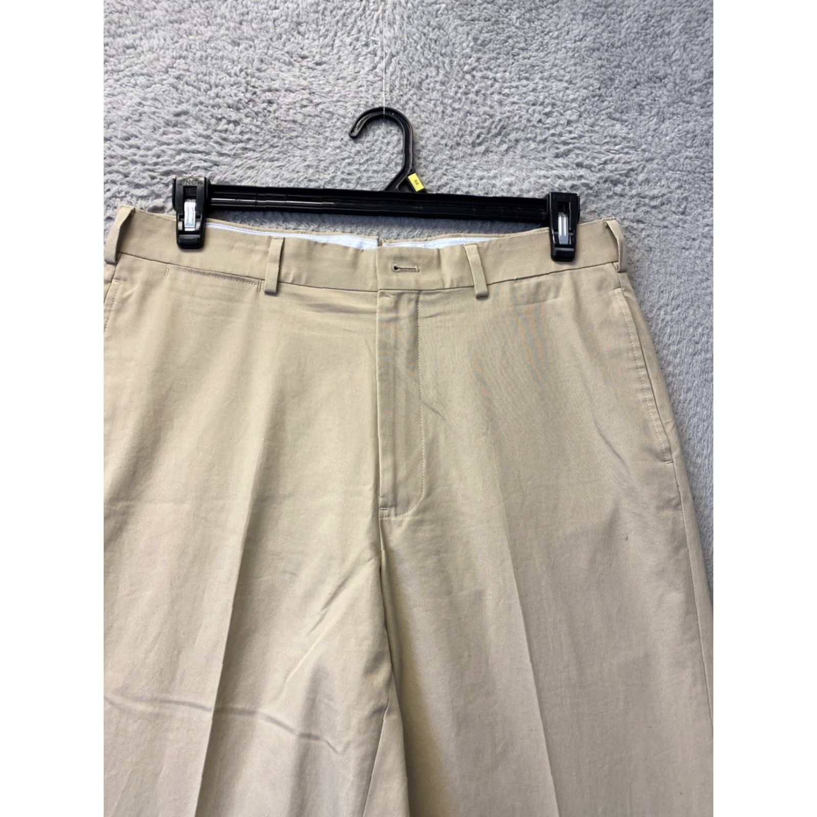 Brooks Brothers BROOKS BROTHERS Clark Fit Chino Pants 34W 32L Tan Solid Mens Size US 34 / EU 50 - 2 Thumbnail