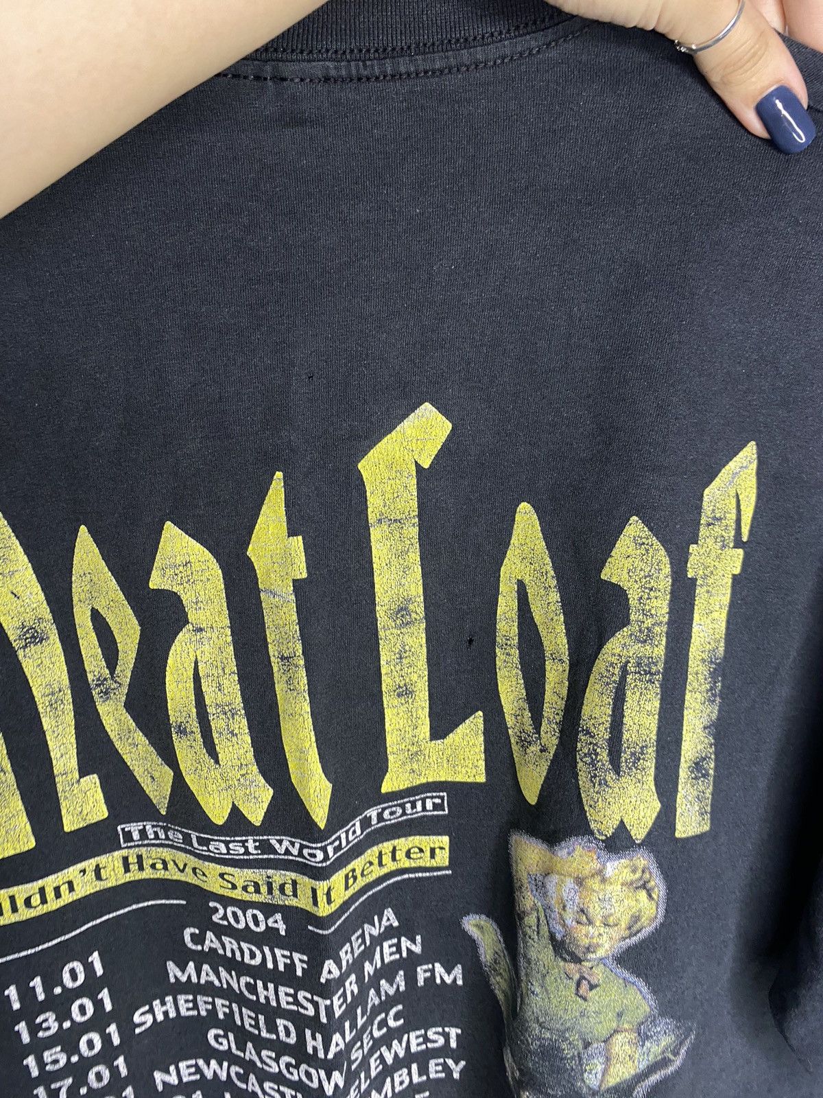 Band Tees × Vintage Meat Loaf 2004 Band/Rock Tee Last World Tour Size US L / EU 52-54 / 3 - 8 Thumbnail