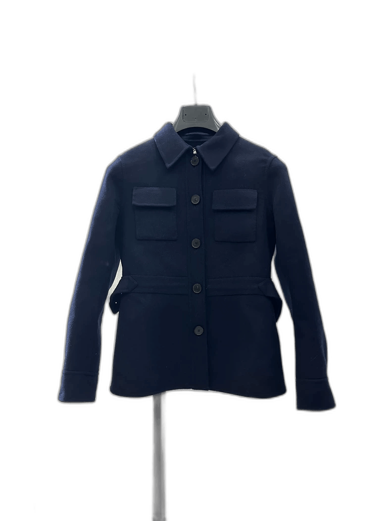 Dior Dior Deep Blue Wool Jacket Size S / US 4 / IT 40 - 1 Thumbnail