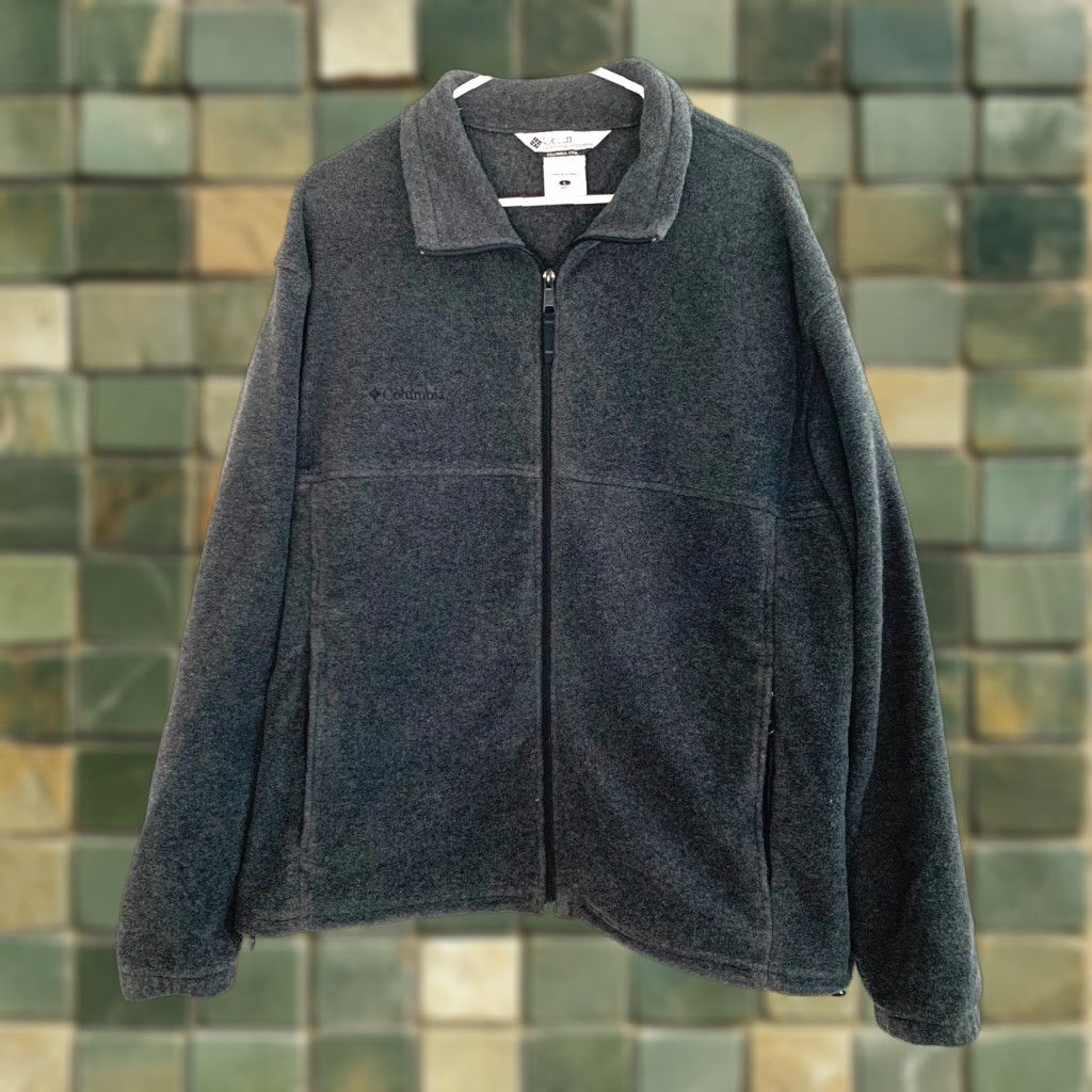 Vintage Columbia Dark Gray Full Zip Fleece Jacket Mens Large Zip Jacket Regular Fit No Stains Size US L / EU 52-54 / 3 - 1 Thumbnail