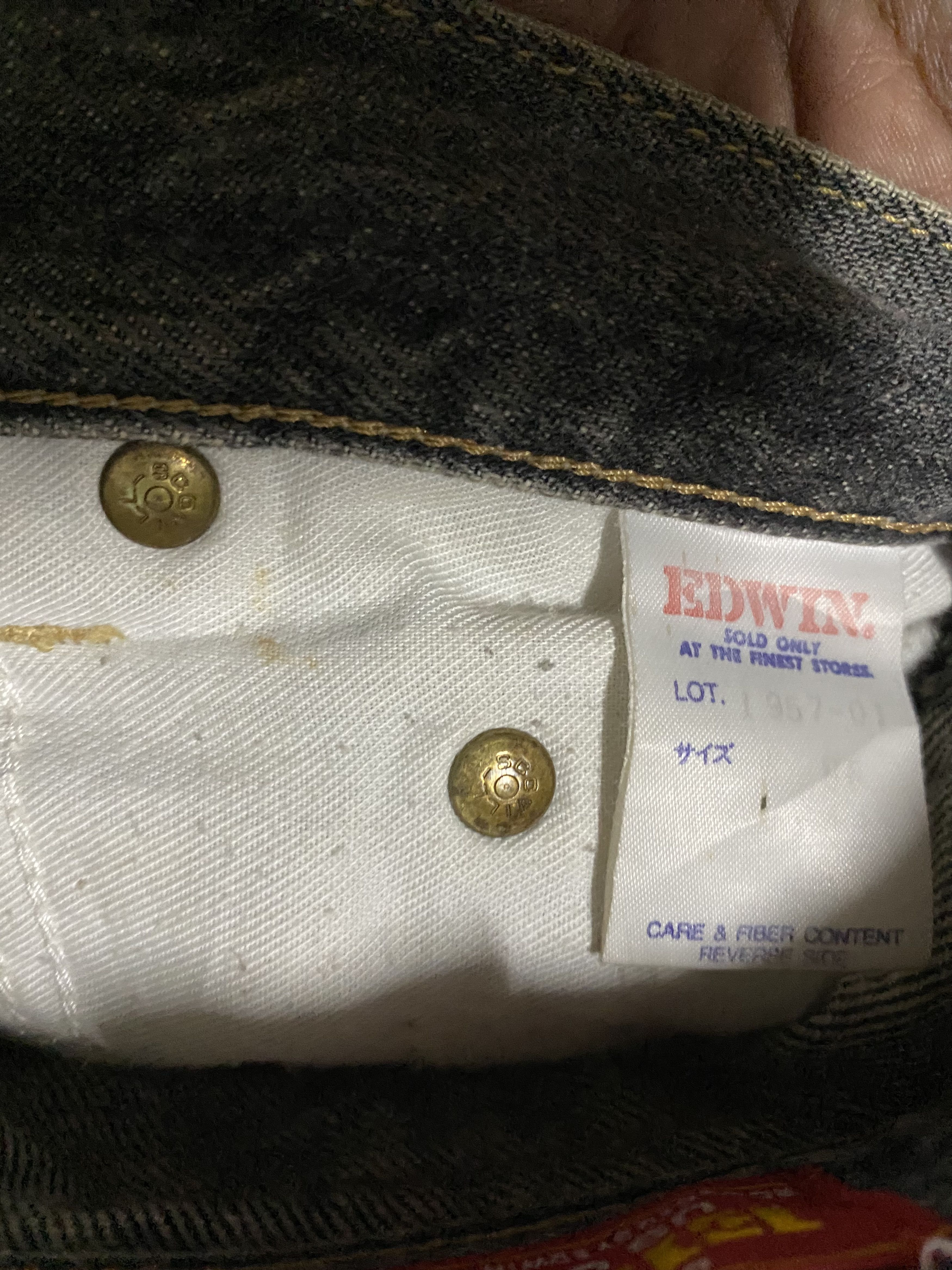 Edwin Vintage Edwin US Classic Scovill Rivett Size US 34 / EU 50 - 14 Thumbnail