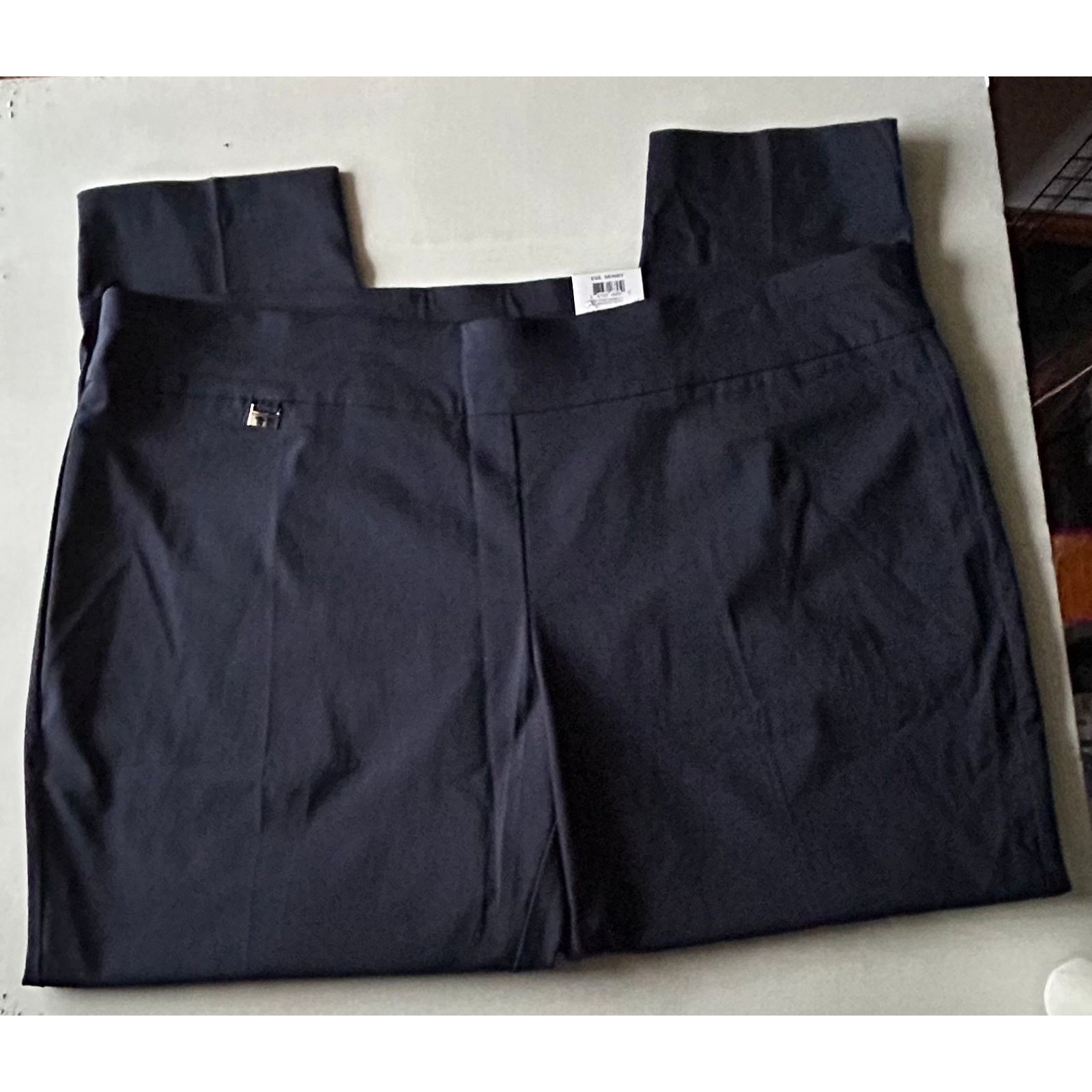 Alfani Alfani Womens Tummy Control Skinny Navy Blue Pants 26W Size 24" / US 00 / IT 34 - 2 Thumbnail