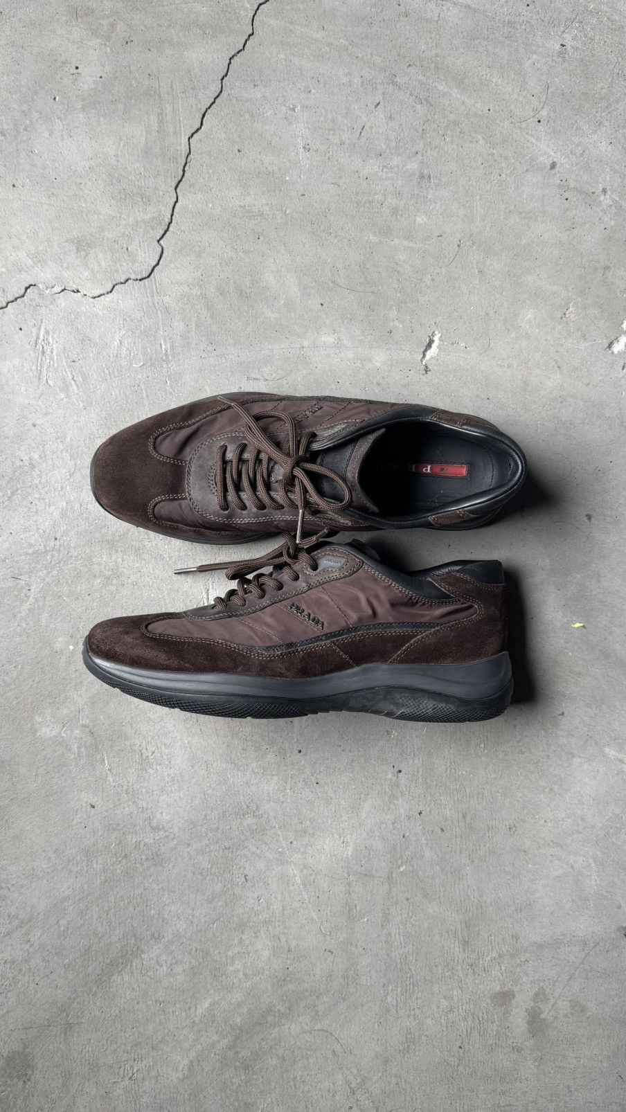 Prada Prada - Suede Nylon Rare! Size US 7.5 / EU 40-41 - 6 Thumbnail