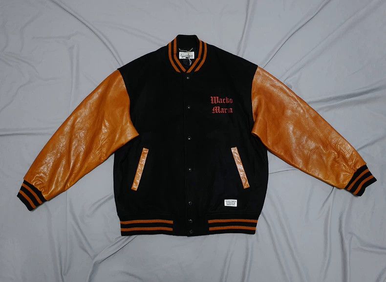 Wacko Maria wacko maria Wool cowhide baseball jacket 2503-Nextarrow Size US XL / EU 56 / 4 - 1 Thumbnail