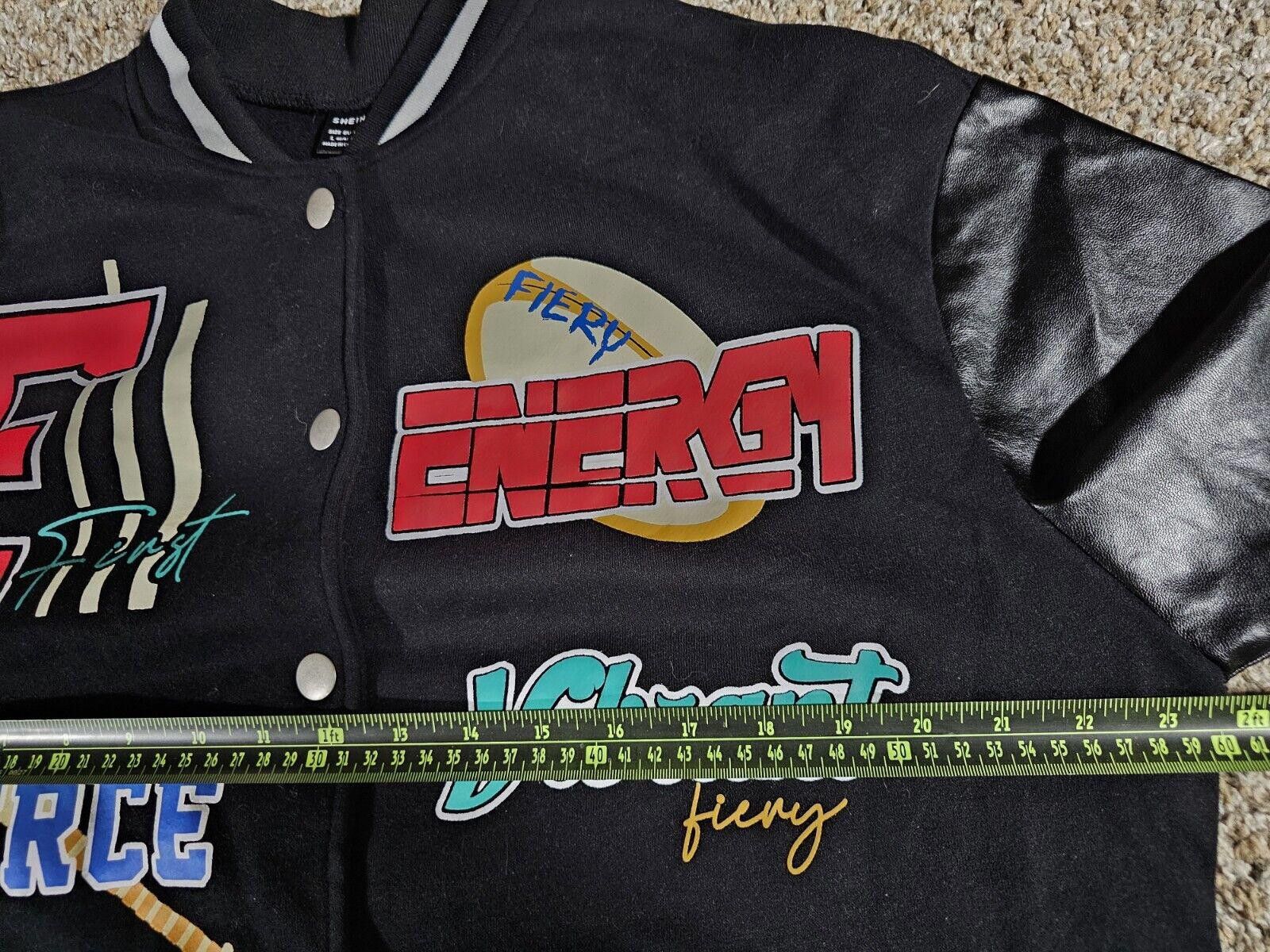 Shein SHEIN fierce intense baseball Retro Varsity jacket Large Size US L / EU 52-54 / 3 - 8 Thumbnail