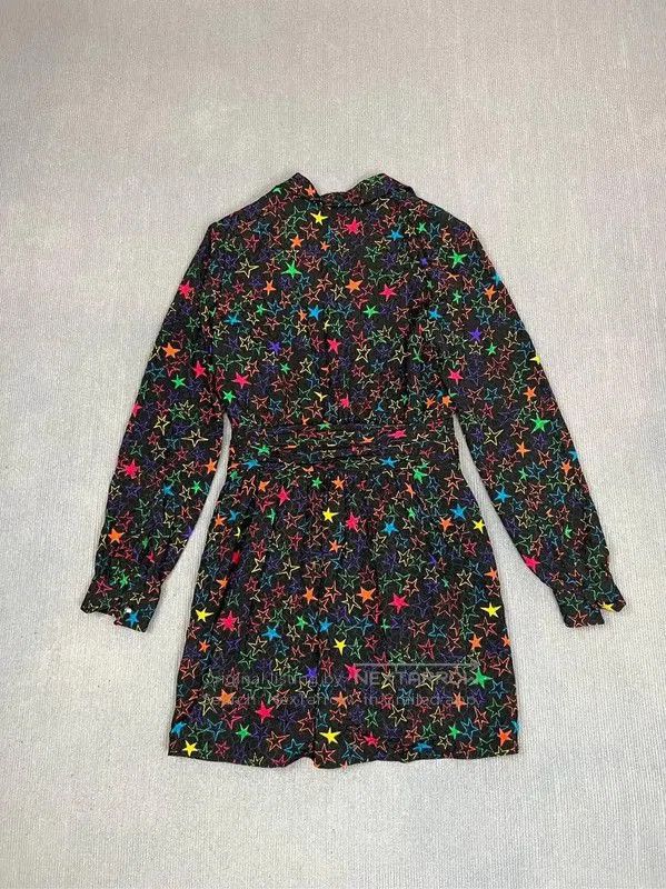 Yves Saint Laurent YSL Colorful Star Print Dress for Women . Size M / US 6-8 / IT 42-44 - 2 Thumbnail