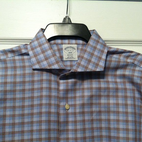 Brooks Brothers BROOKS BROTHERS MENS NEW COTTON DRESS SHIRT SIZE: 16-6/7 Size US L / EU 52-54 / 3 - 1 Thumbnail