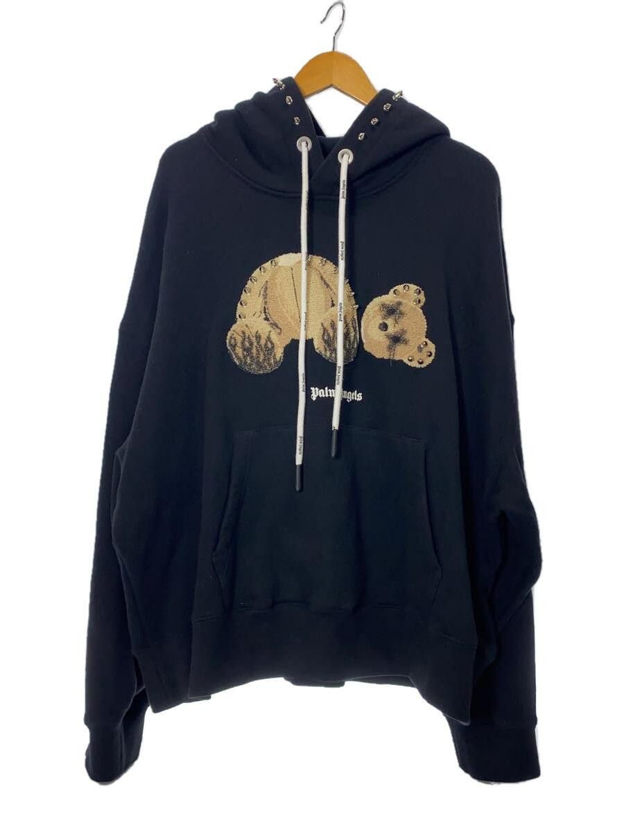 Palm Angels Palm Angels Black Hoodie With Punk Bear Embroidery Size US XL / EU 56 / 4 - 1 Thumbnail