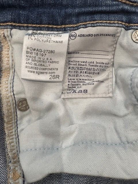AG Adriano Goldschmied Adriano Goldschmied Cigarette Ankle Denim Jeans Size 26" / US 2 / IT 38 - 8 Thumbnail